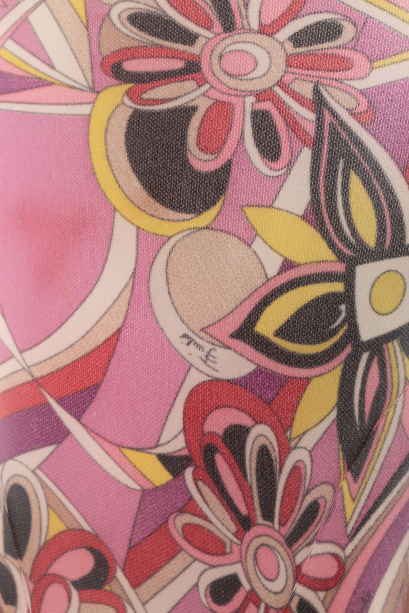 Emilio Pucci Emilio Pucci Pink Floral-Printed Rubber Rain Boots Size US 7.5 / IT 37.5 - 8 Thumbnail
