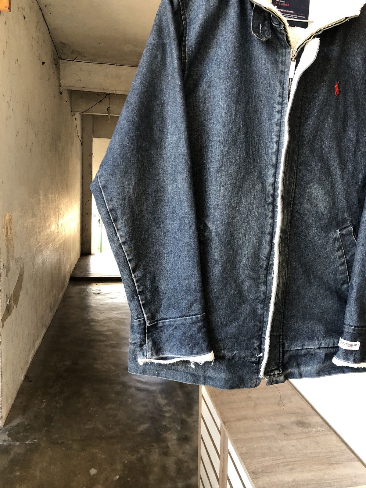 Polo Ralph Lauren Vintage Polo Ralph Lauren Denim Sherpa Jacket With Hoodie Size US XL / EU 56 / 4 - 6 Thumbnail