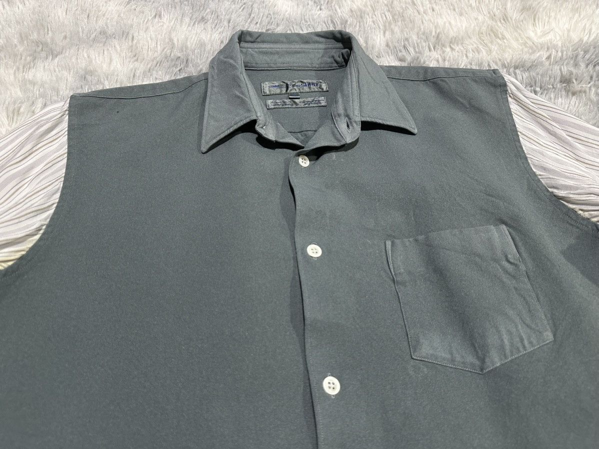 Comme des Garcons SHIRT 🔥Comme Des Garcons Shirt Striped Sleeves Poly Shir Size US S / EU 44-46 / 1 - 3 Thumbnail