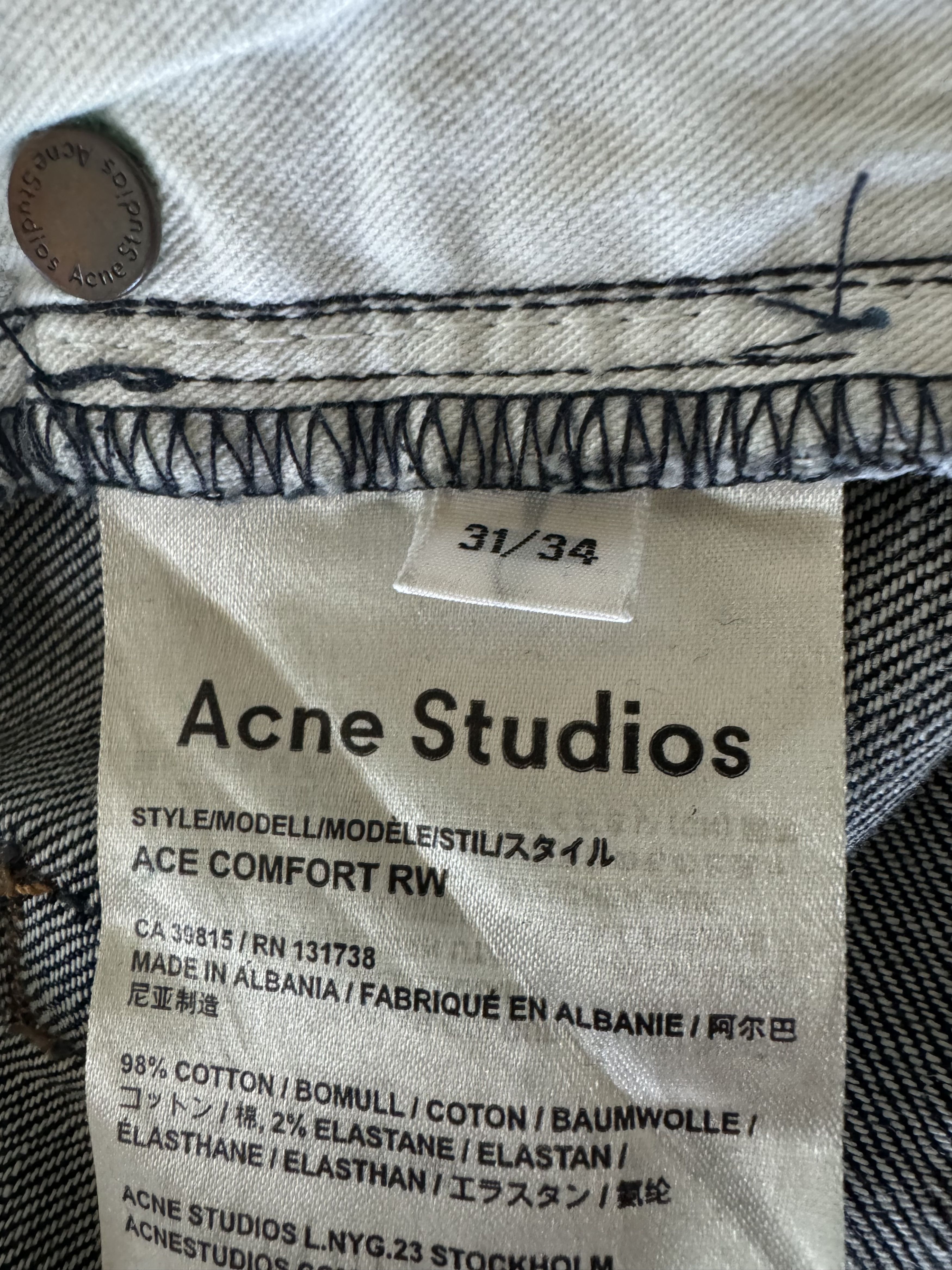 Acne Studios Ace Comfort RW Size US 31 - 7 Thumbnail