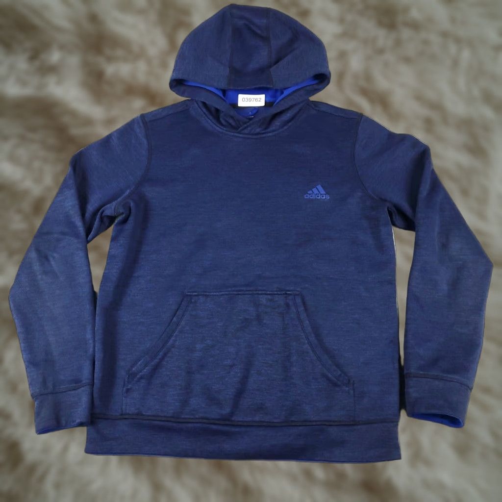 Adidas Adidas Ladies Blue Medium Pullover Hoodie Sweater Womens Sweatshirt Size M / US 6-8 / IT 42-44 - 1 Thumbnail