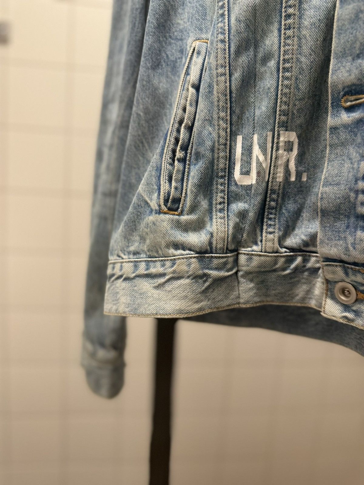 Ben Taverniti Unravel Project Assymetric Denim Jacket Size US XL / EU 56 / 4 - 3 Thumbnail