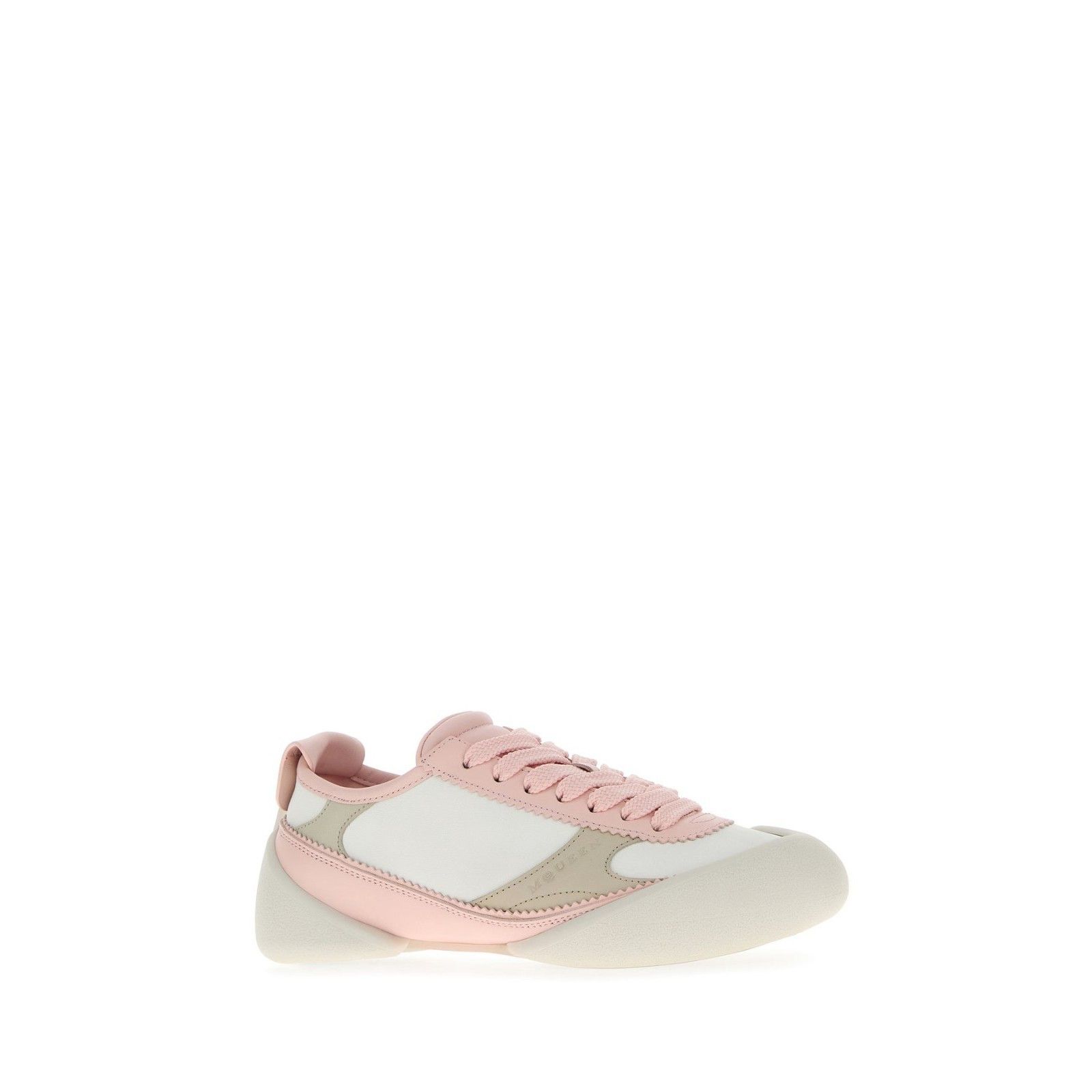 Alexander McQueen ALEXANDER MCQUEEN Pink Leather Sneakers New & Authentic (Wom Size US 8 / IT 38 - 2 Thumbnail