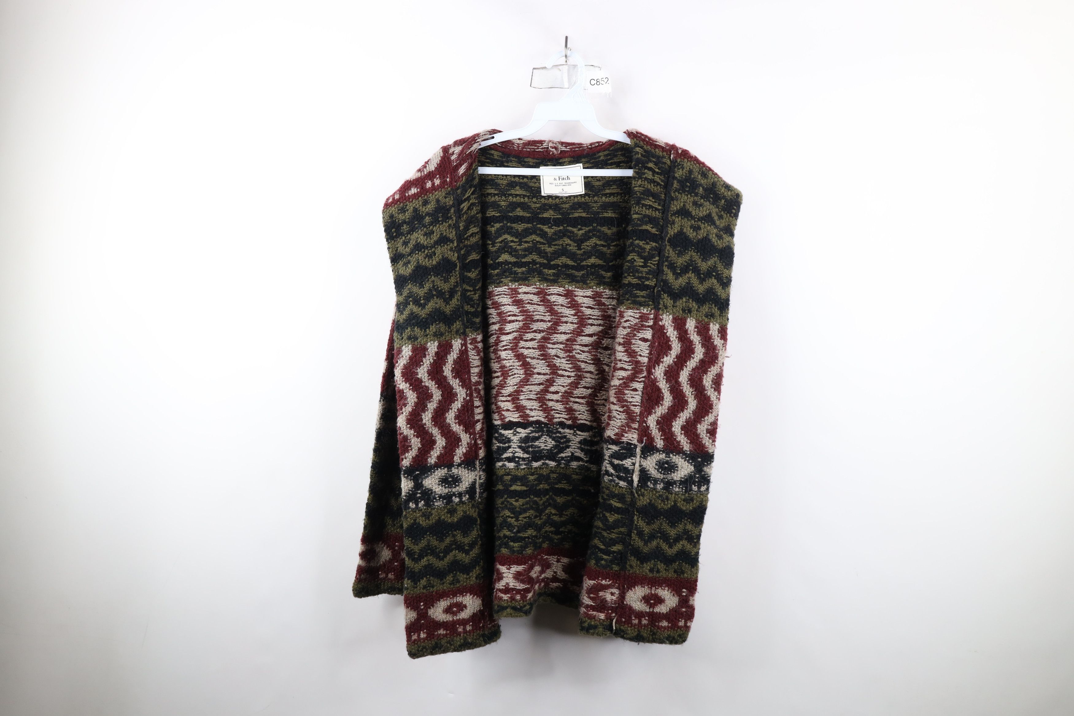 Abercrombie & Fitch × Vintage Vintage Y2K Babydoll Abercrombie & Fitch Hooded Knit Sweater Size S / US 4 / IT 40 - 8 Thumbnail