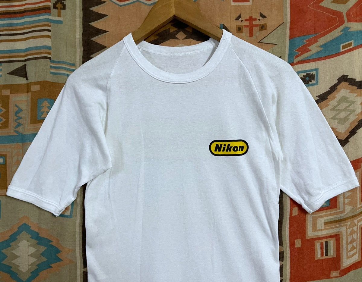 Nikon × Vintage Vintage 80’s Nikon T shirt Raglan Xs fit S stretch Punk Size US XS / EU 42 / 0 - 3 Thumbnail