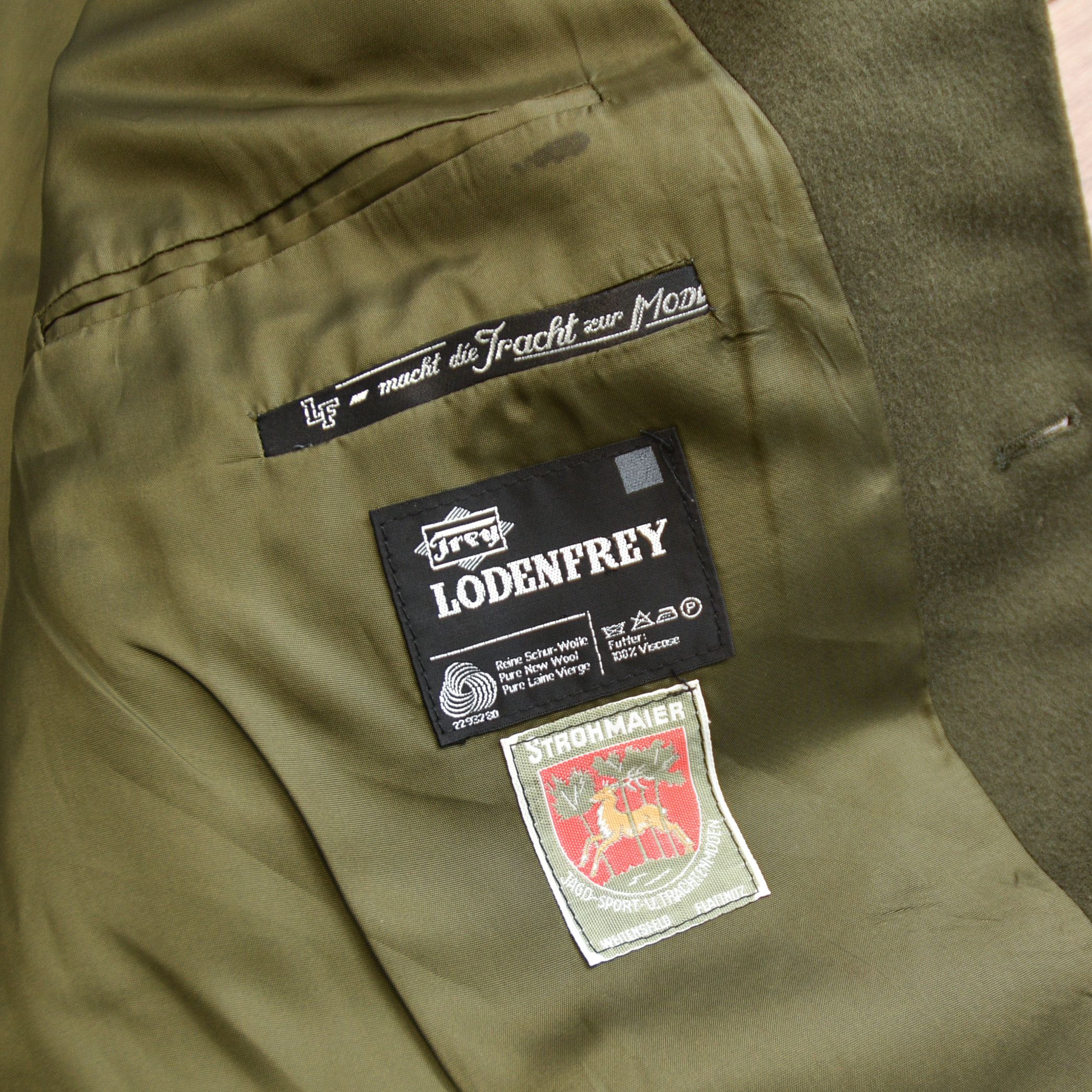 Man Made In Australia Rare LODENFREY STROHMAIER Austrian Loden Wool Janker Jacket Size US XL / EU 56 / 4 - 12 Thumbnail