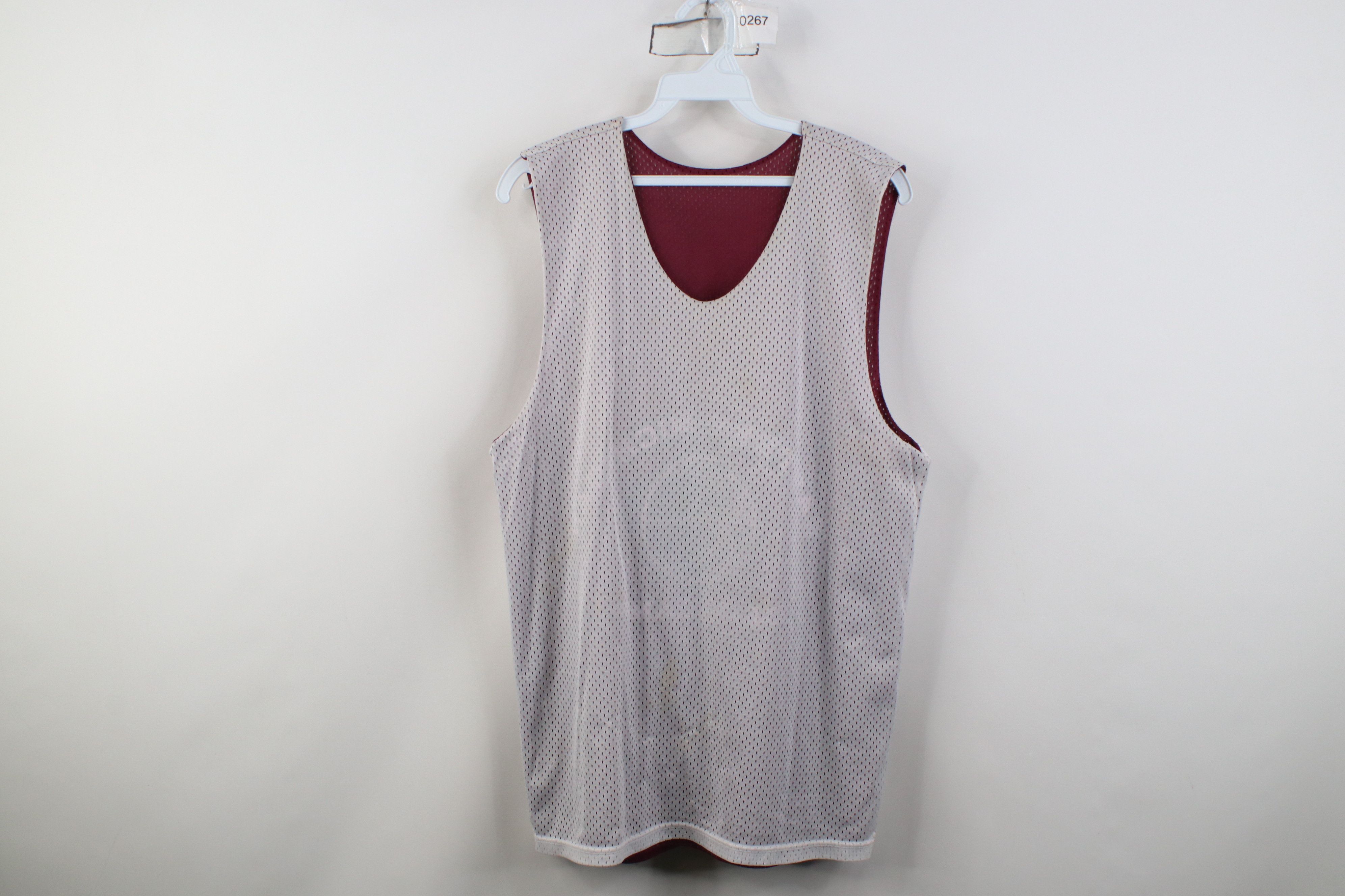Vintage Vintage Reversible Lacrosse Co Mesh Jersey Maroon White Size US M / EU 48-50 / 2 - 9 Thumbnail