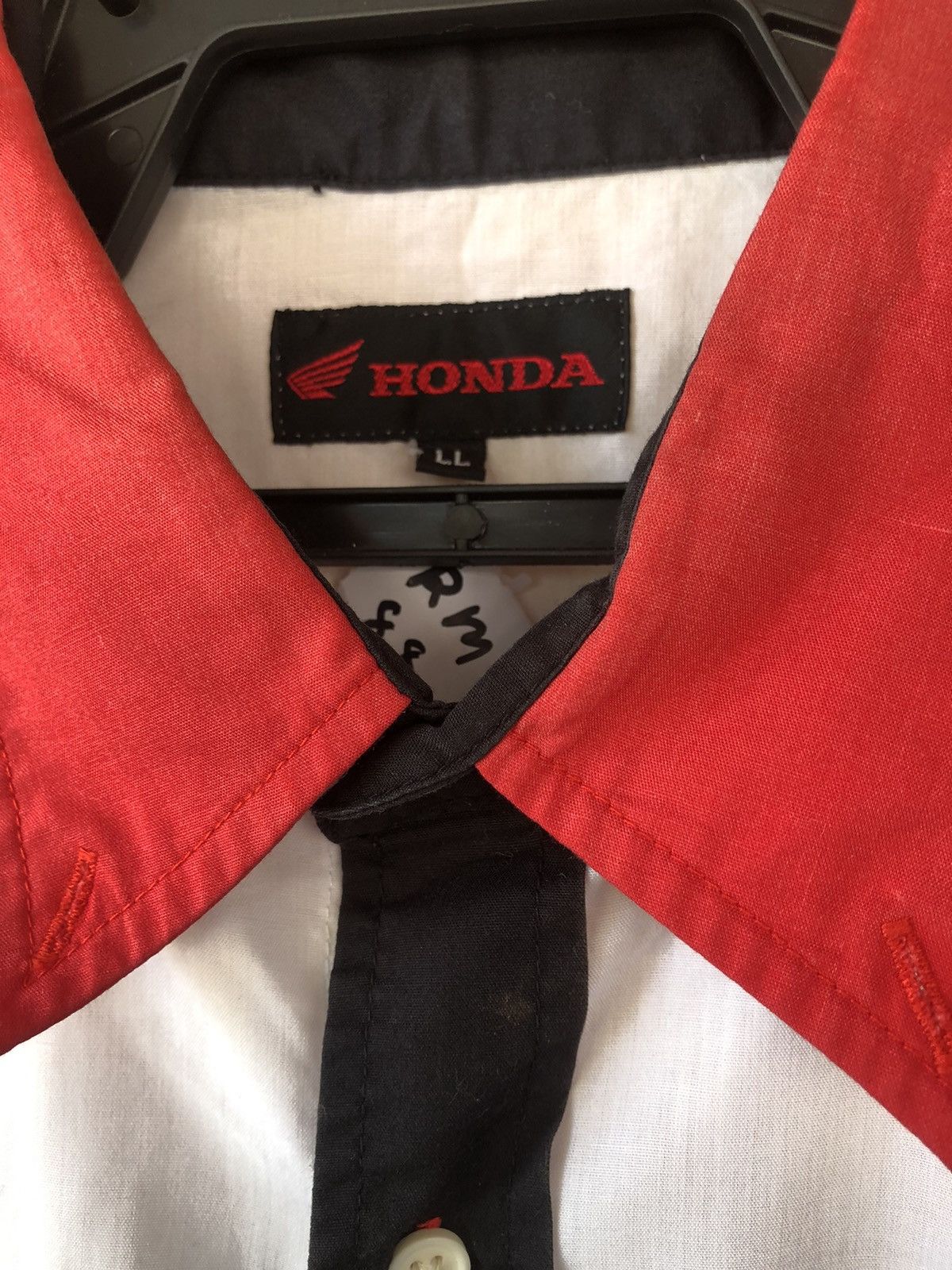 Honda × Japanese Brand × Vintage Vintage Honda Racing Button Up Shirt Size US L / EU 52-54 / 3 - 11 Thumbnail