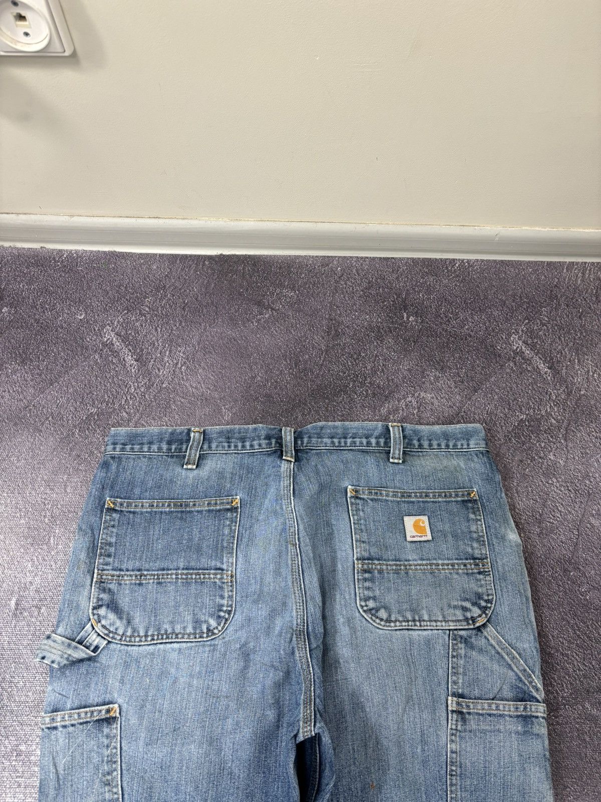 Carhartt Vintage Carhartt USA Faded Light Blue Rare Hype Baggy Jeans Size US 40 / EU 56 - 6 Thumbnail