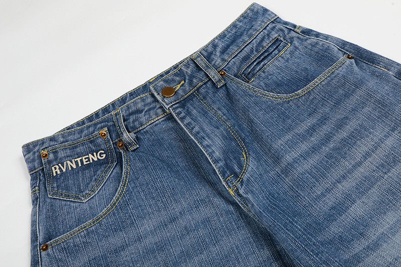 Vintage American Vintage Washed & Distressed Blue Jeans Size US 32 / EU 48 - 3 Thumbnail