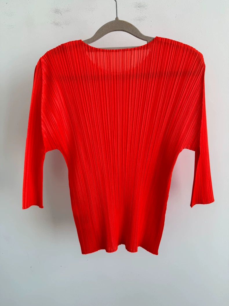 Issey Miyake issey miyake size:3 Red pleated coat Size XXS / US 00 / IT 34 - 2 Thumbnail
