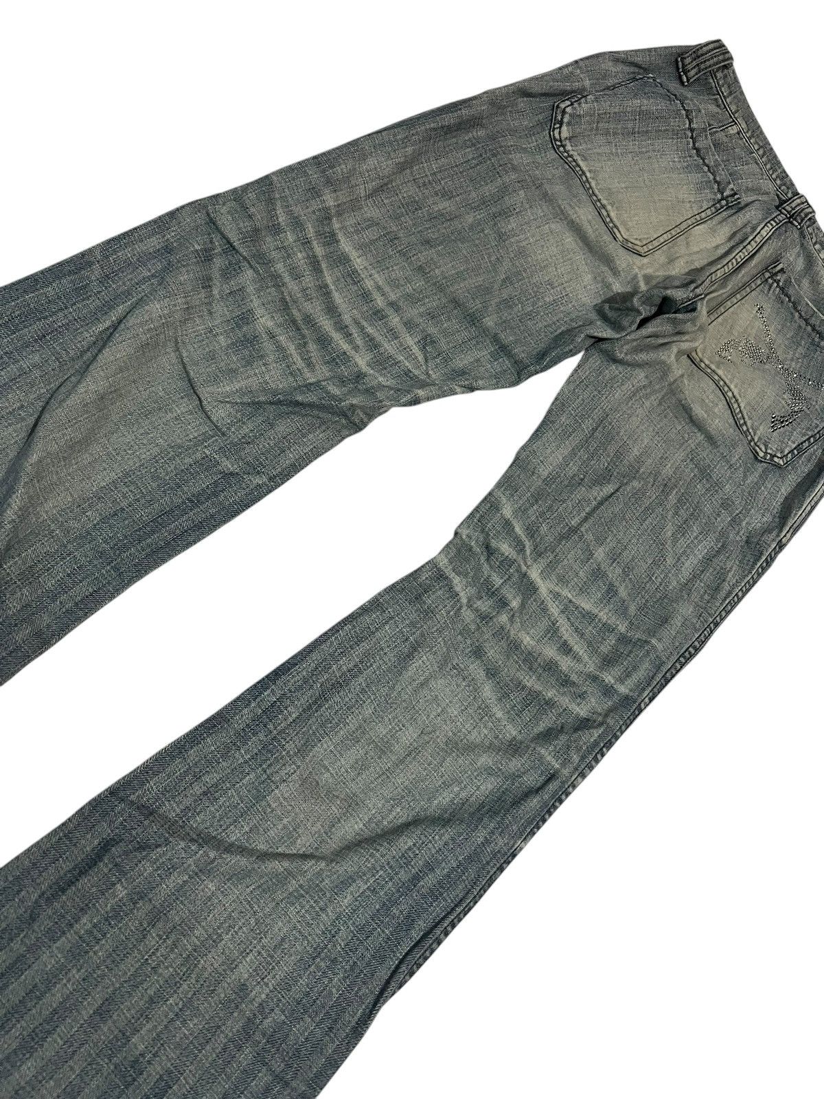 If Six Was Nine × Roar × Seditionaries 🌈90s Style🌈Roar Peace & Love Mud Wash Flare Jean Size US 28 / EU 44 - 9 Thumbnail