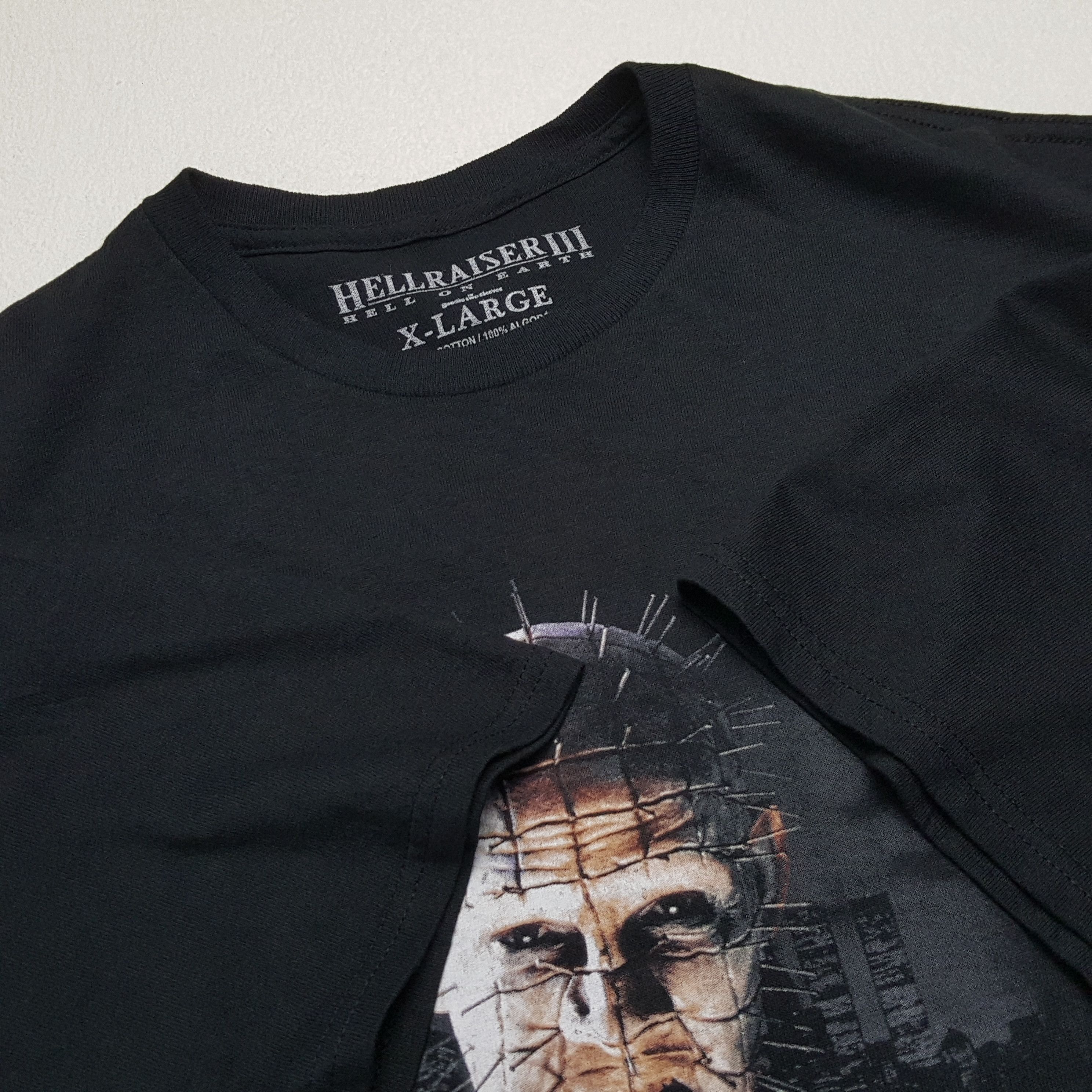 Vintage HELL RAISER III Horror Movie Streetwear Style Tshirt Size US XL / EU 56 / 4 - 5 Thumbnail