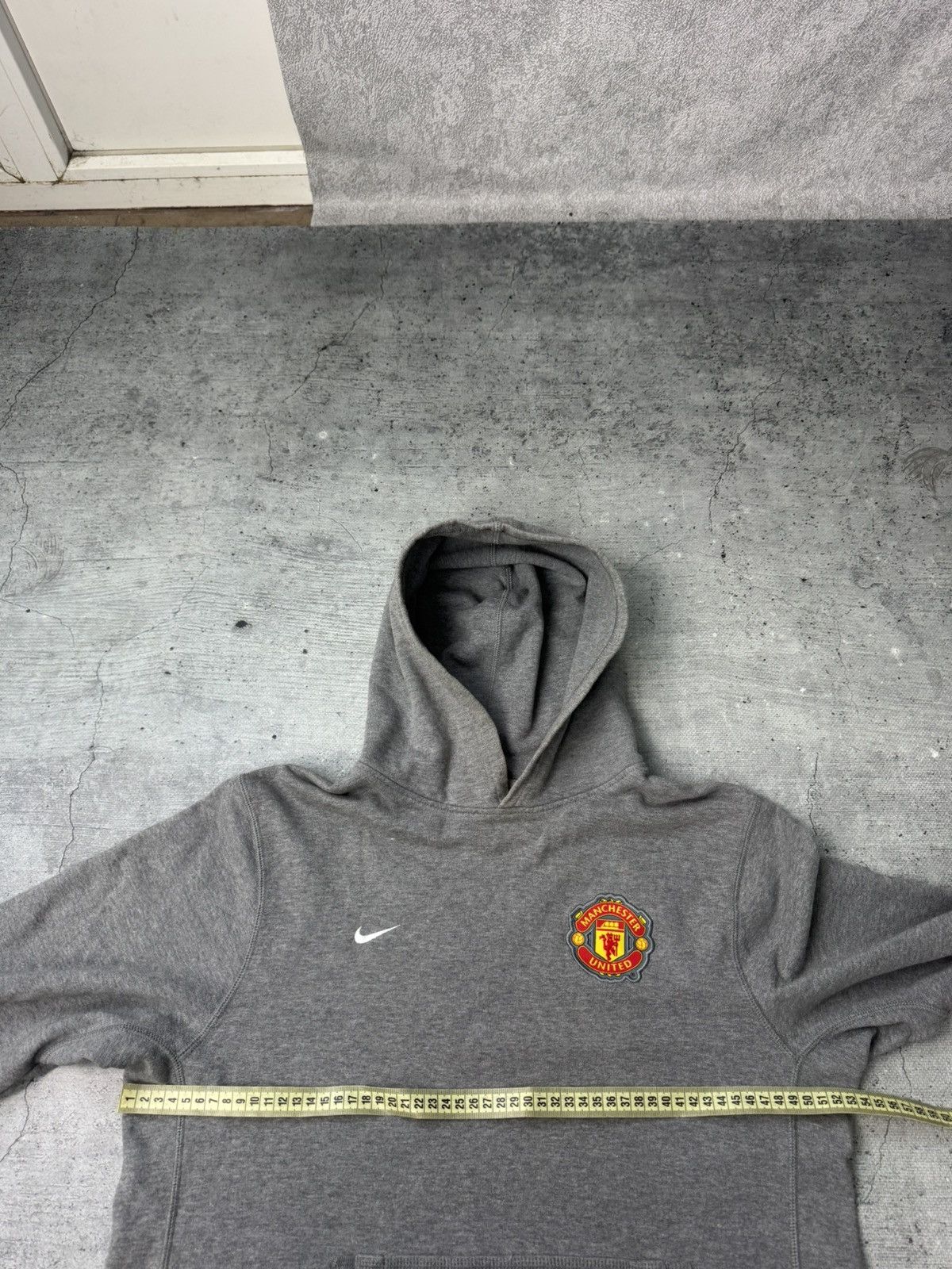 Nike 00s Nike Manchester United Faded Vintage Oversized Hoodie Size US S / EU 44-46 / 1 - 2 Thumbnail