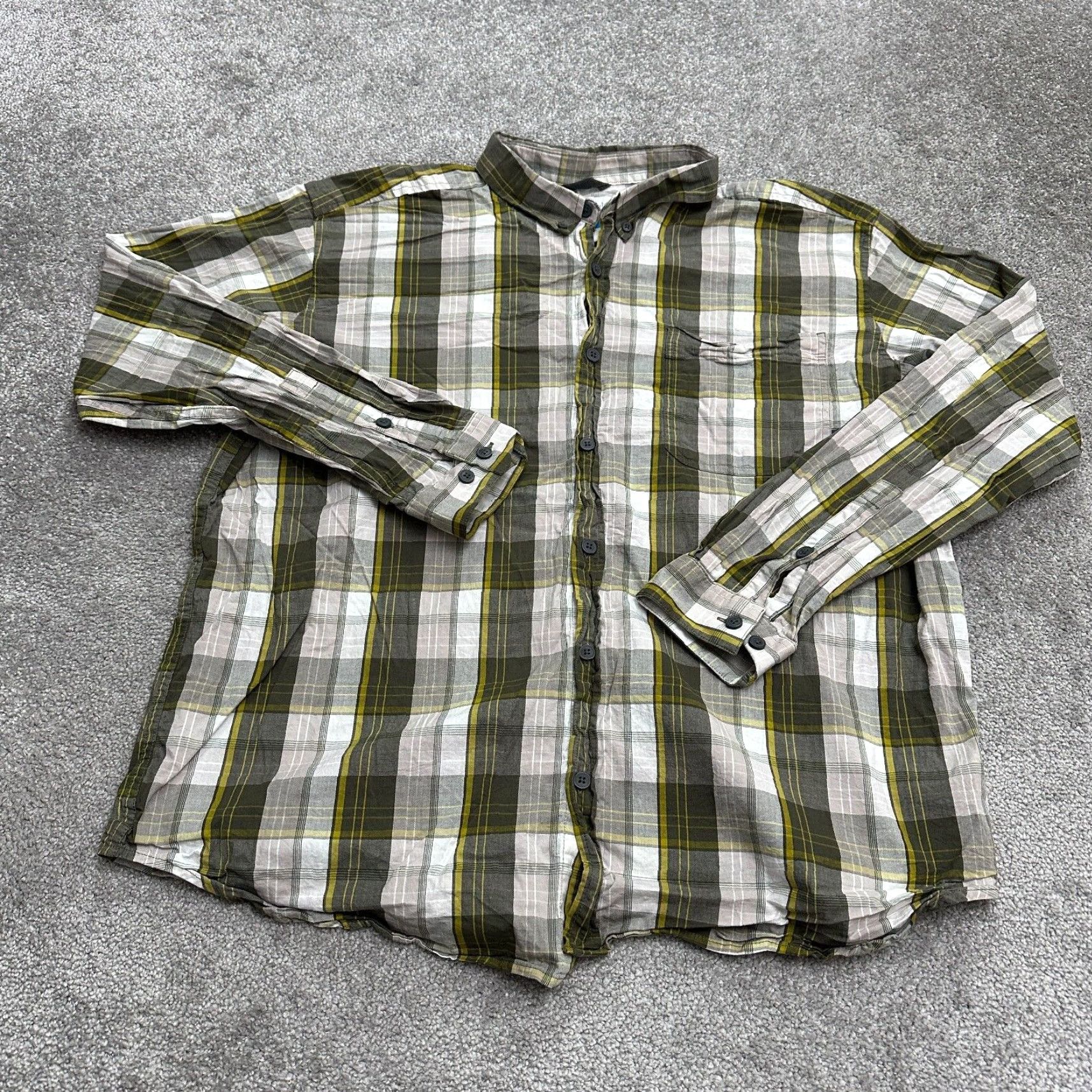 Vintage Columbia Shirt Men 2XL Green Plaid Long Sleeve Button-Down Cotton Casual Outdoor Size US XXL / EU 58 / 5 - 2 Thumbnail