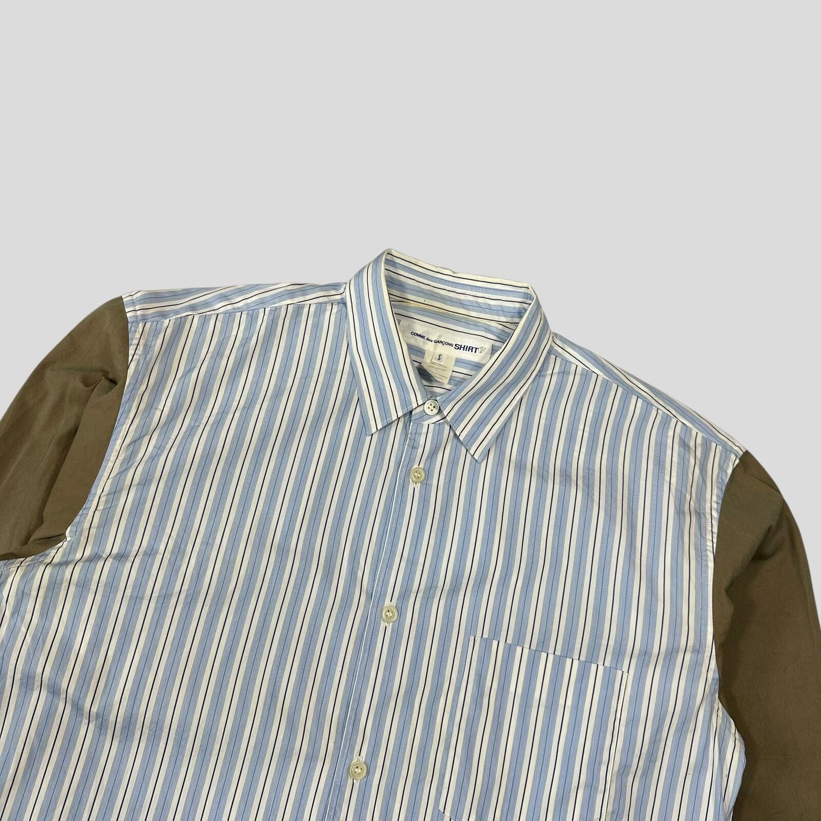 Comme des Garcons Comme Des Garçons SHIRT 00’s Striped Baby Blue Shirt - M Size US M / EU 48-50 / 2 - 4 Thumbnail