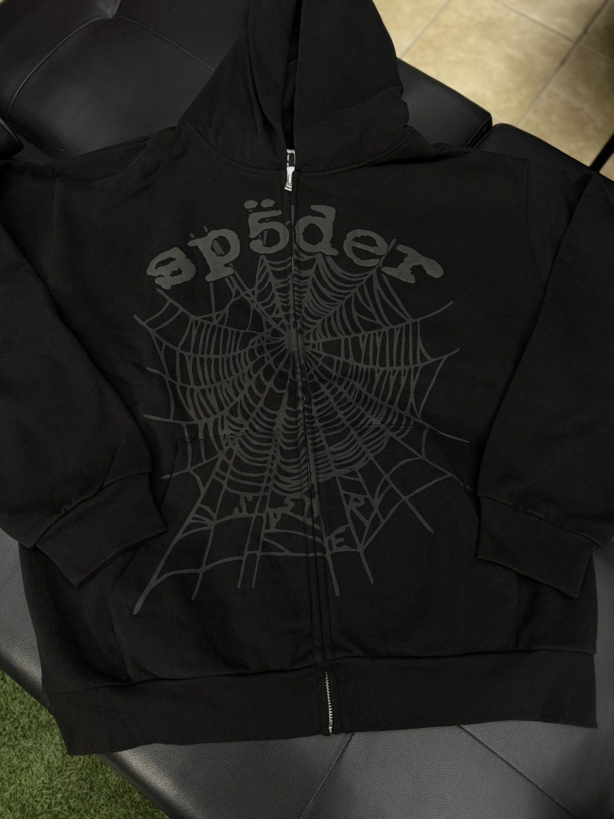 Sp5der Sp5der Worldwide Phantom Black Zip Hoodie Size XL (NEW) Size US XL / EU 56 / 4 - 2 Thumbnail