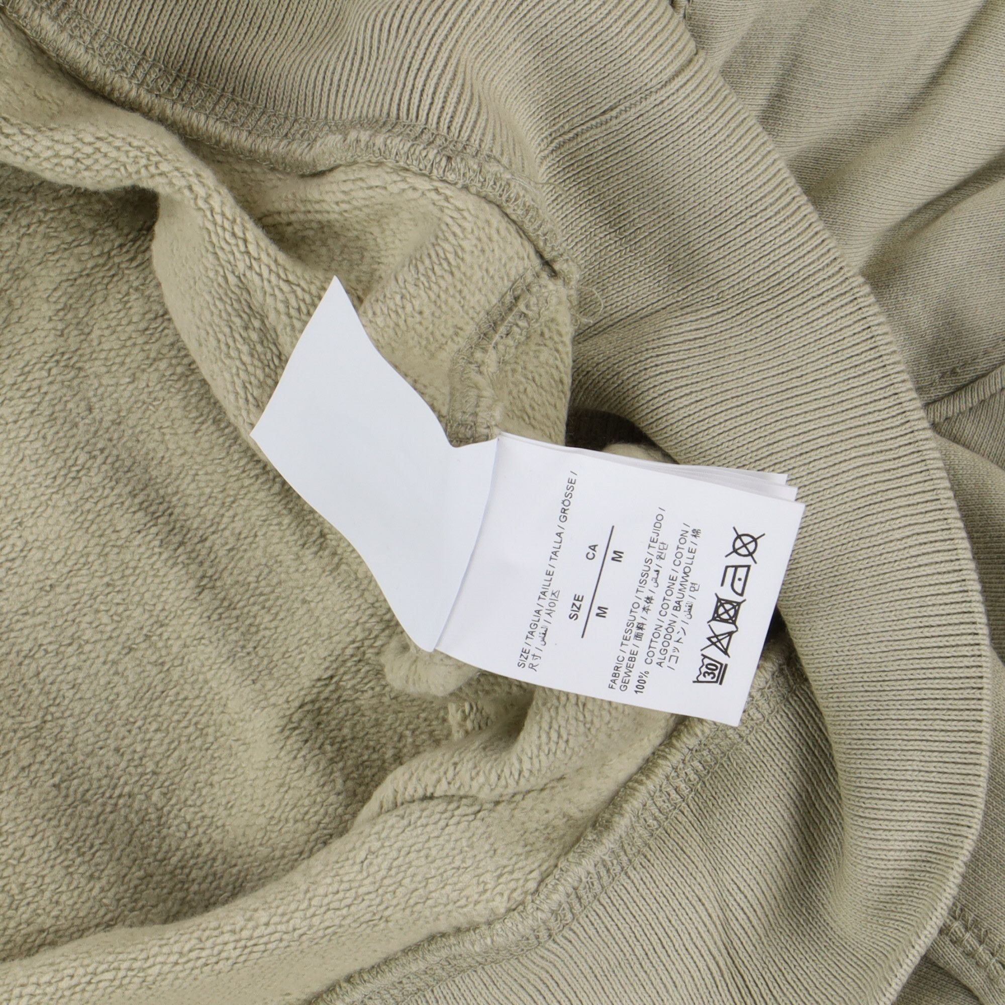 Off-White Beige Caravaggio Hand Logo Oversized Flatlock Hoodie Size US M / EU 48-50 / 2 - 6 Thumbnail