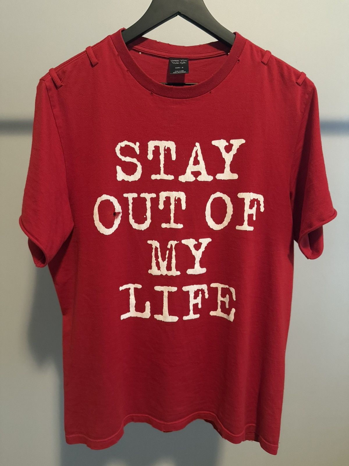 Number (N)ine Number (N)ine SS06 “Stay Out Of My Life” Tee Size US L / EU 52-54 / 3 - 3 Thumbnail