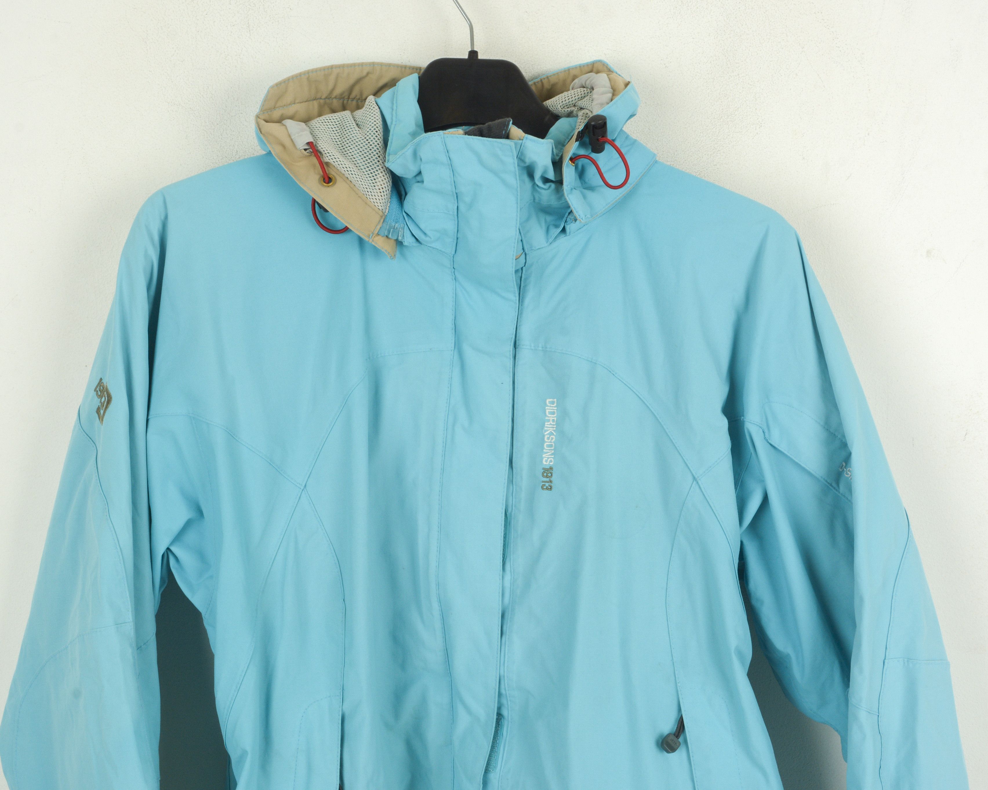 Designer Rain Jacket M Womens EU 40 Hooded Rain Coat Windbreaker Size M / US 6-8 / IT 42-44 - 2 Thumbnail