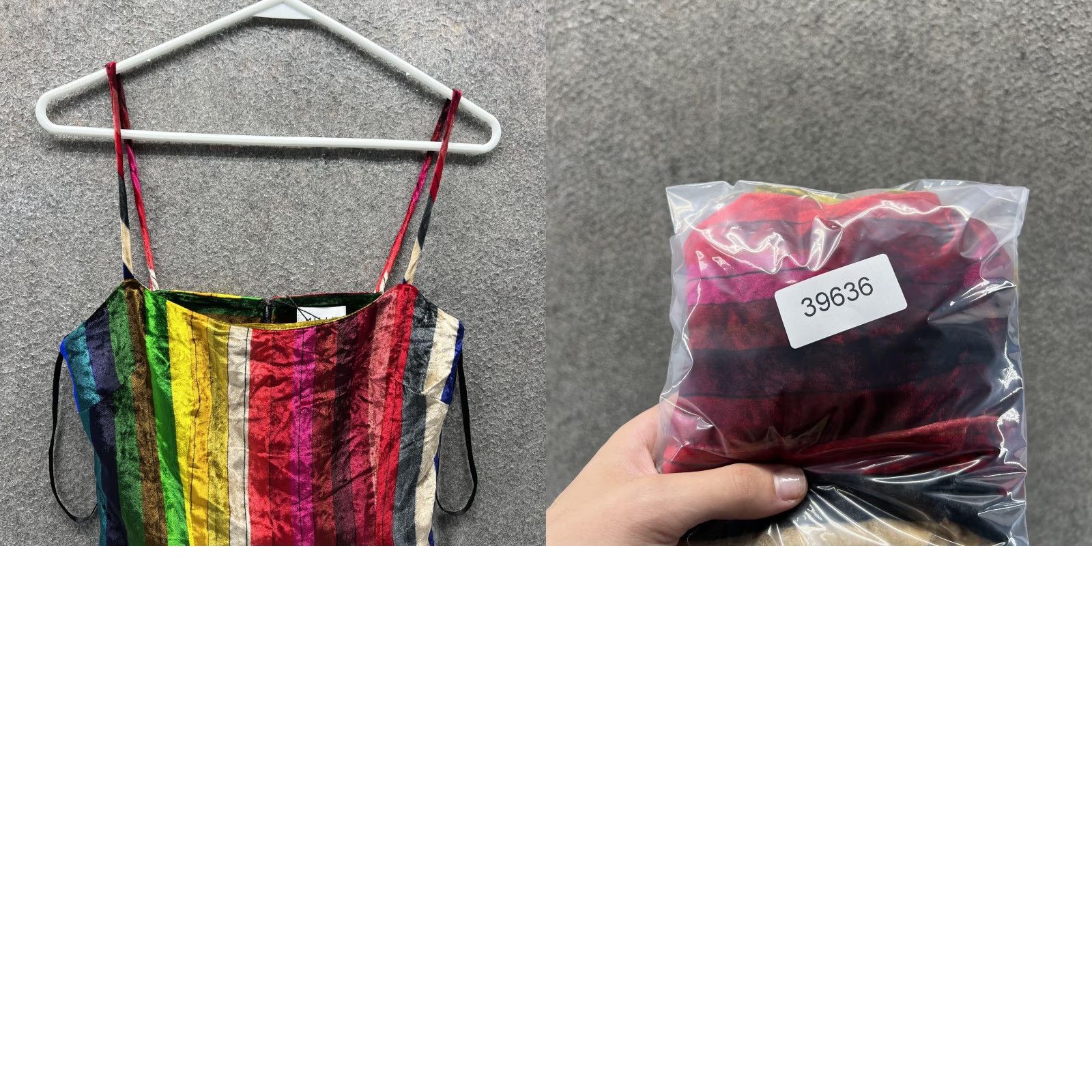 MILLY Milly Dress Womens 0 Multicolor Velvet Rainbow Stripe Scoop Mini Slip Party Dress Size XS / US 0-2 / IT 36-38 - 8 Thumbnail