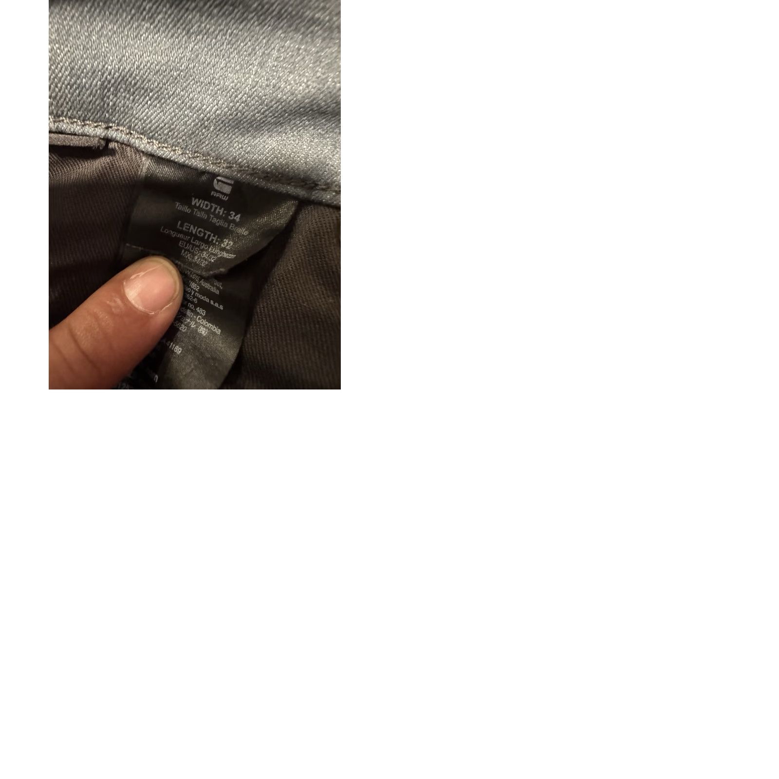 Vintage G-Star RAW 5620 3D Zip Knee Skinny Jeans Grey Distressed Moto Men’s 34x32 Size US 34 / EU 50 - 10 Thumbnail