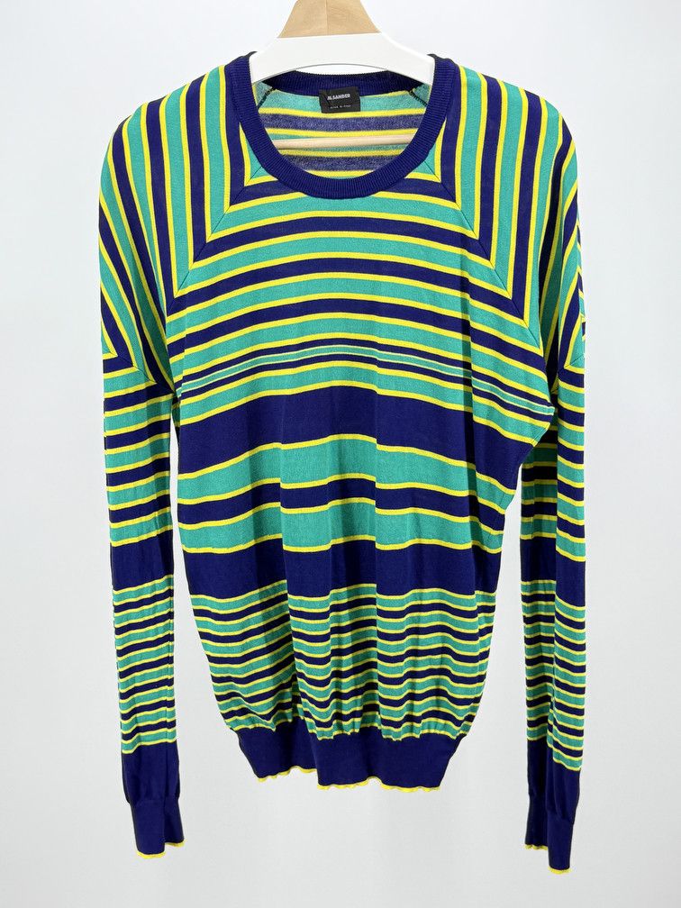 Jil Sander SS11 Striped Sweater Size US L / EU 52-54 / 3 - 1 Thumbnail