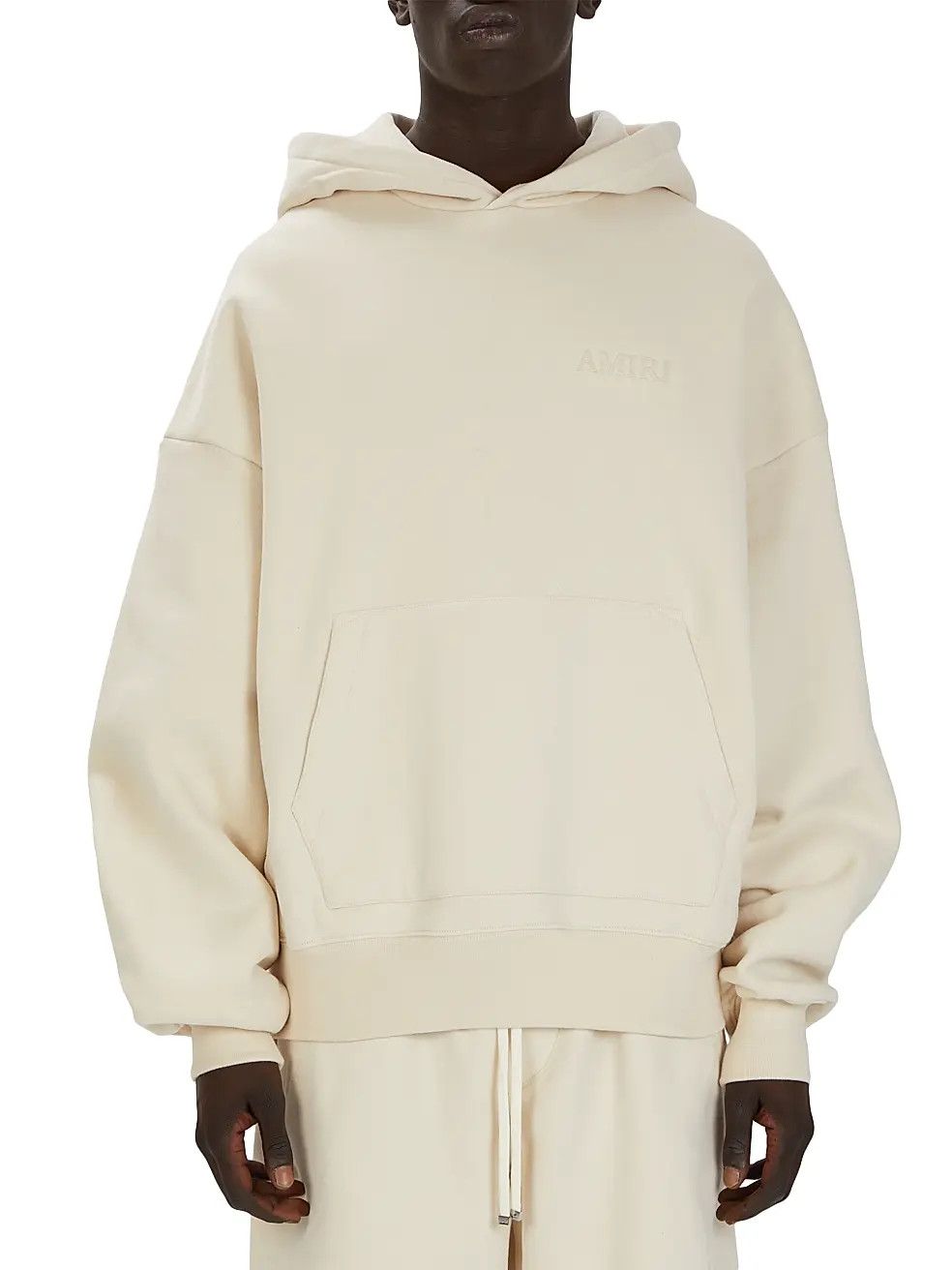 Amiri o1orln0326 Logo Oversized Hoodie in Ivory Size US S / EU 44-46 / 1 - 1 Preview