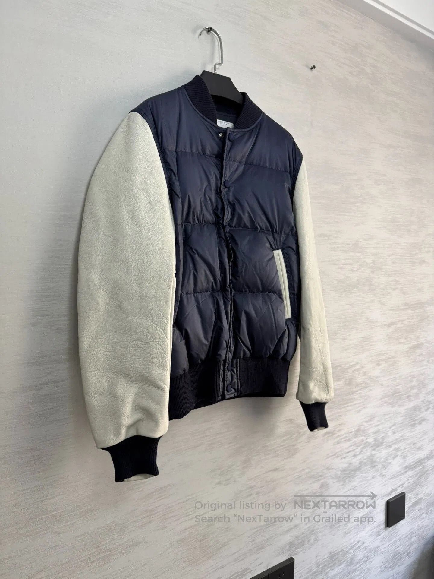 Sacai Sacai Colorblock Leather Down Jacket. Size US XS / EU 42 / 0 - 2 Thumbnail