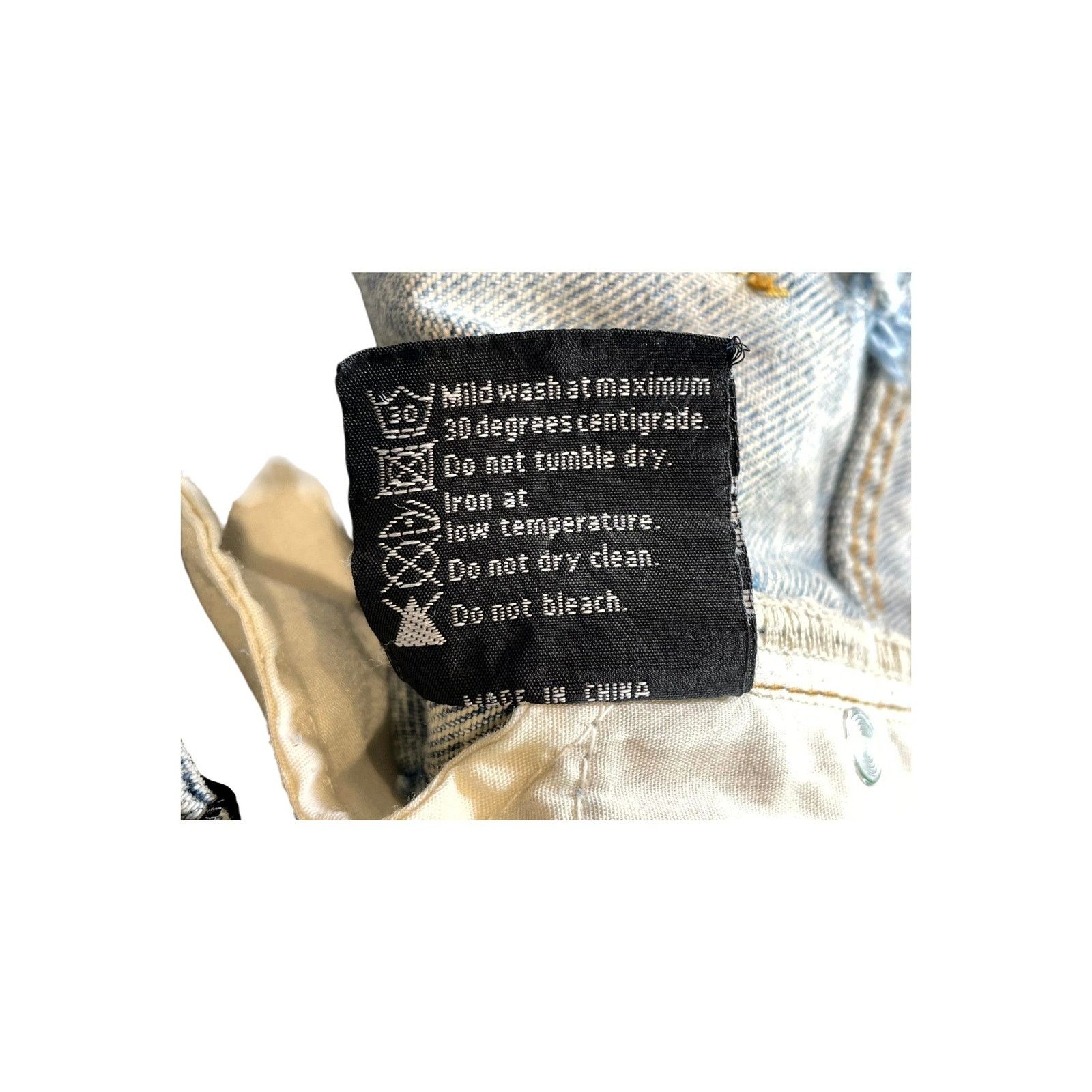 Who Decides War Who Decides War Denim Patch Vintage Wash Jeans Size US 36 / EU 52 - 7 Thumbnail