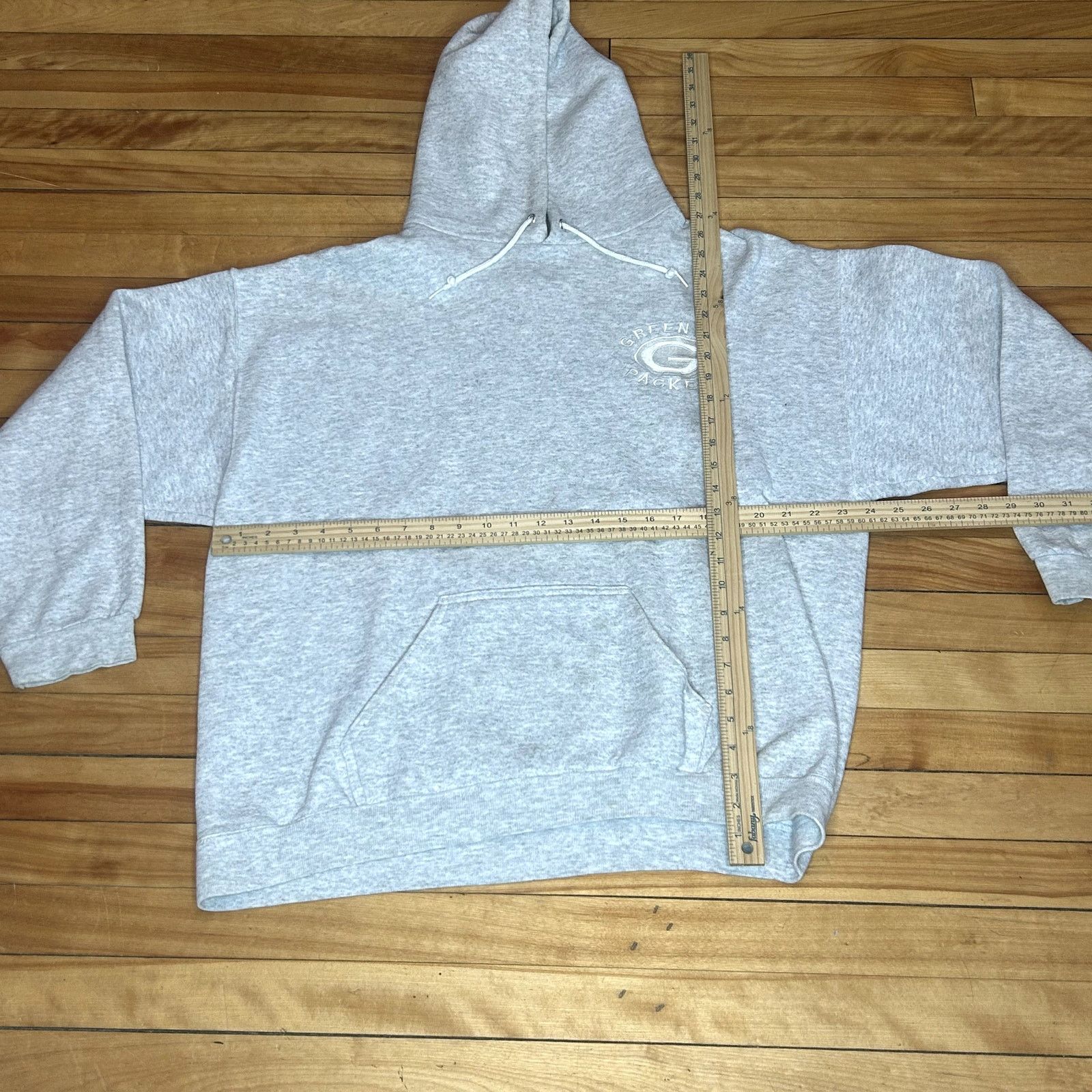 Vintage 90s Vintage gray Packers hoodie XL Size US XL / EU 56 / 4 - 2 Thumbnail