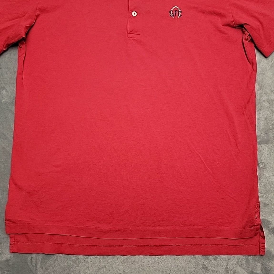 Ralph Lauren VINTAGE Polo Golf Ralph Lauren Shirt Mens L Red Lisle 100% Pima Cotton Casual Size US L / EU 52-54 / 3 - 2 Thumbnail