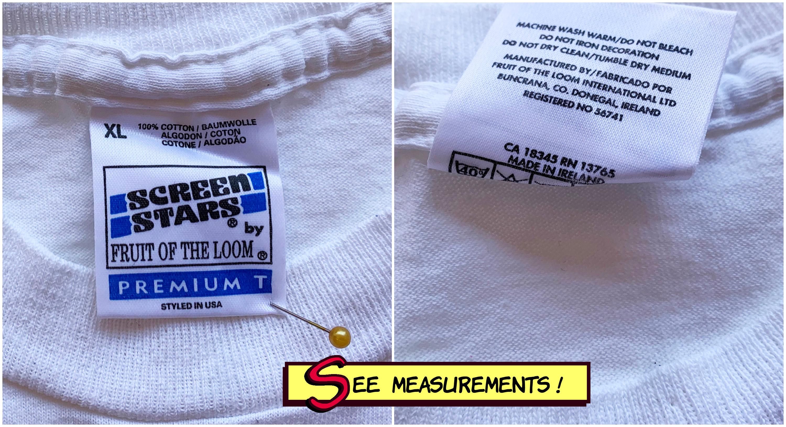 Fruit Of The Loom Vintage 90s BE ACTIVE t shirt Cardiac Single stitch Oversize Size US XL / EU 56 / 4 - 7 Thumbnail