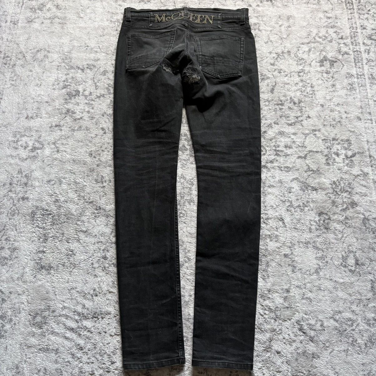 Alexander McQueen Alexander McQueen Studded Logo Branded Skinny Jeans Black Size US 30 / EU 46 - 7 Thumbnail