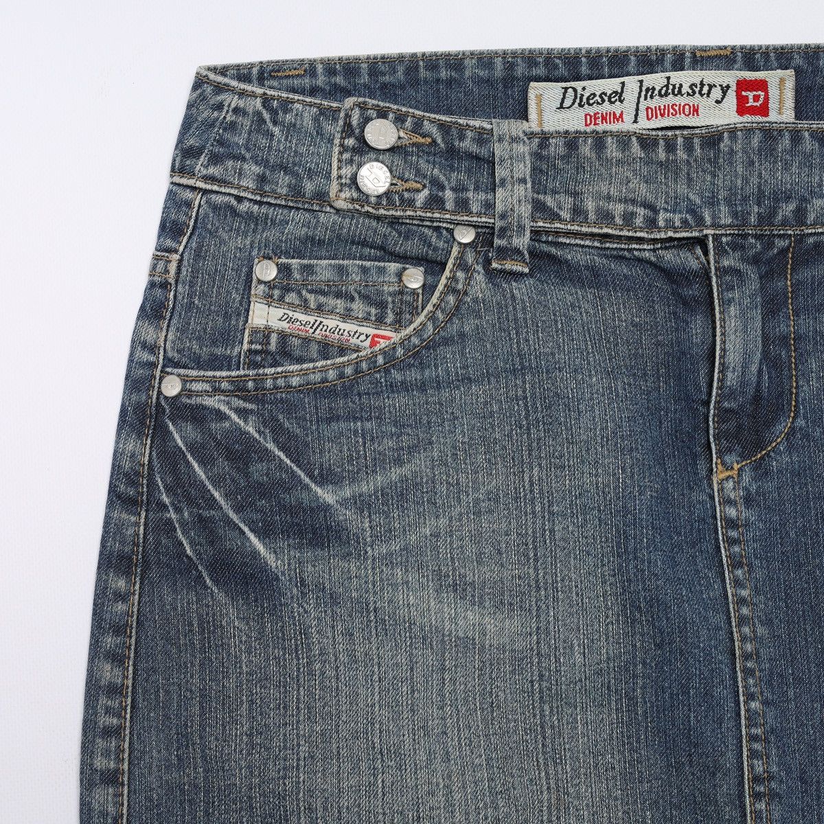 Diesel Diesel Industry Denim Jeans Vintage y2k Skirt Mid Length Size 29" - 6 Thumbnail