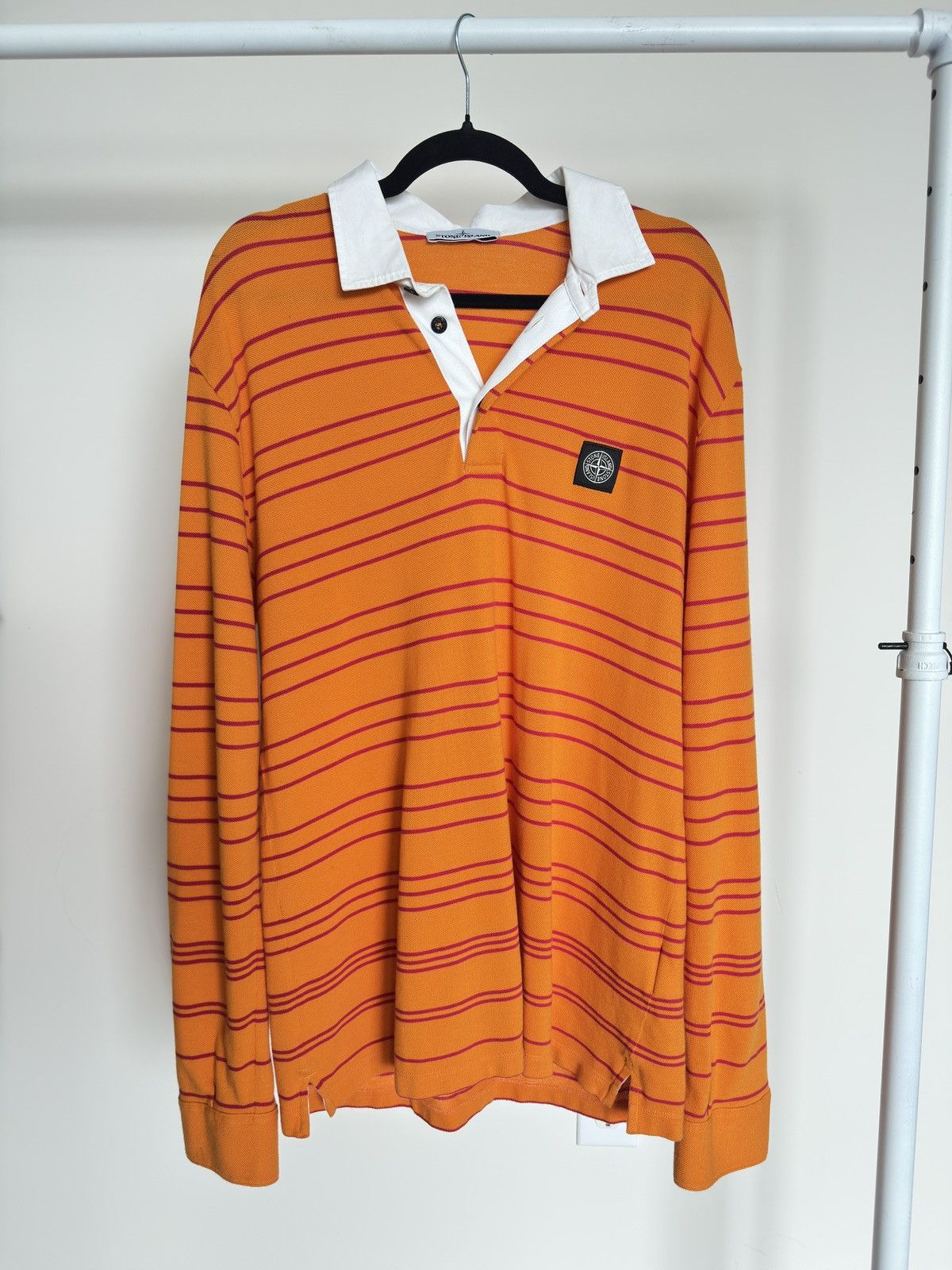 Stone Island Stone Island Striped L/s Polo Size US XXL / EU 58 / 5 - 1 Thumbnail