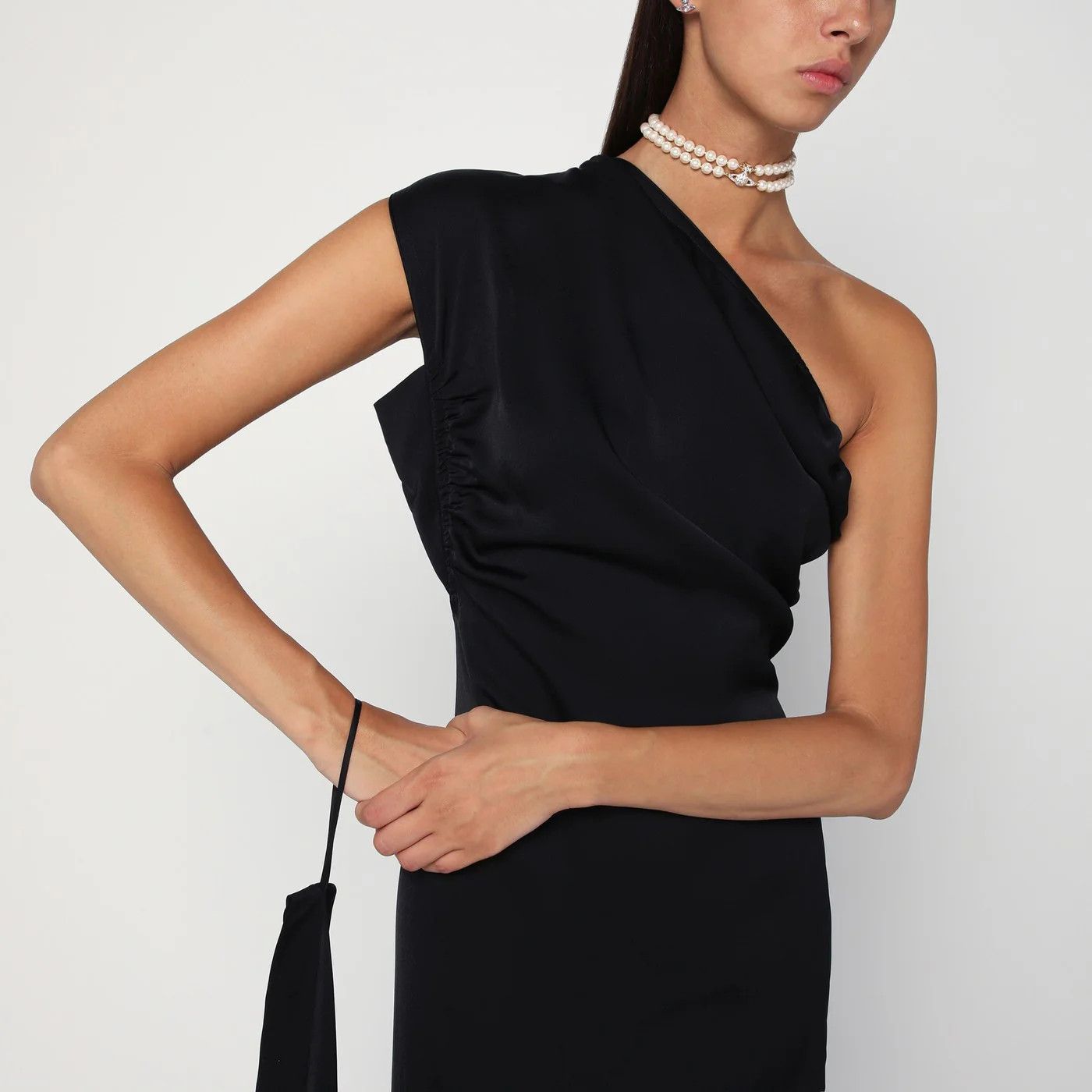 Vivienne Westwood o1d2blof0526 Long Andreas Dress in Black Size S / US 4 / IT 40 - 3 Thumbnail