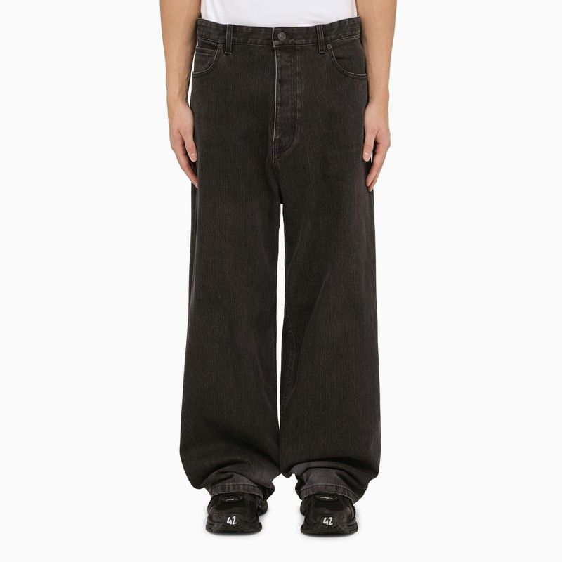 image of Balenciaga Black Washed Skiwear Jeans Size 32, Men's