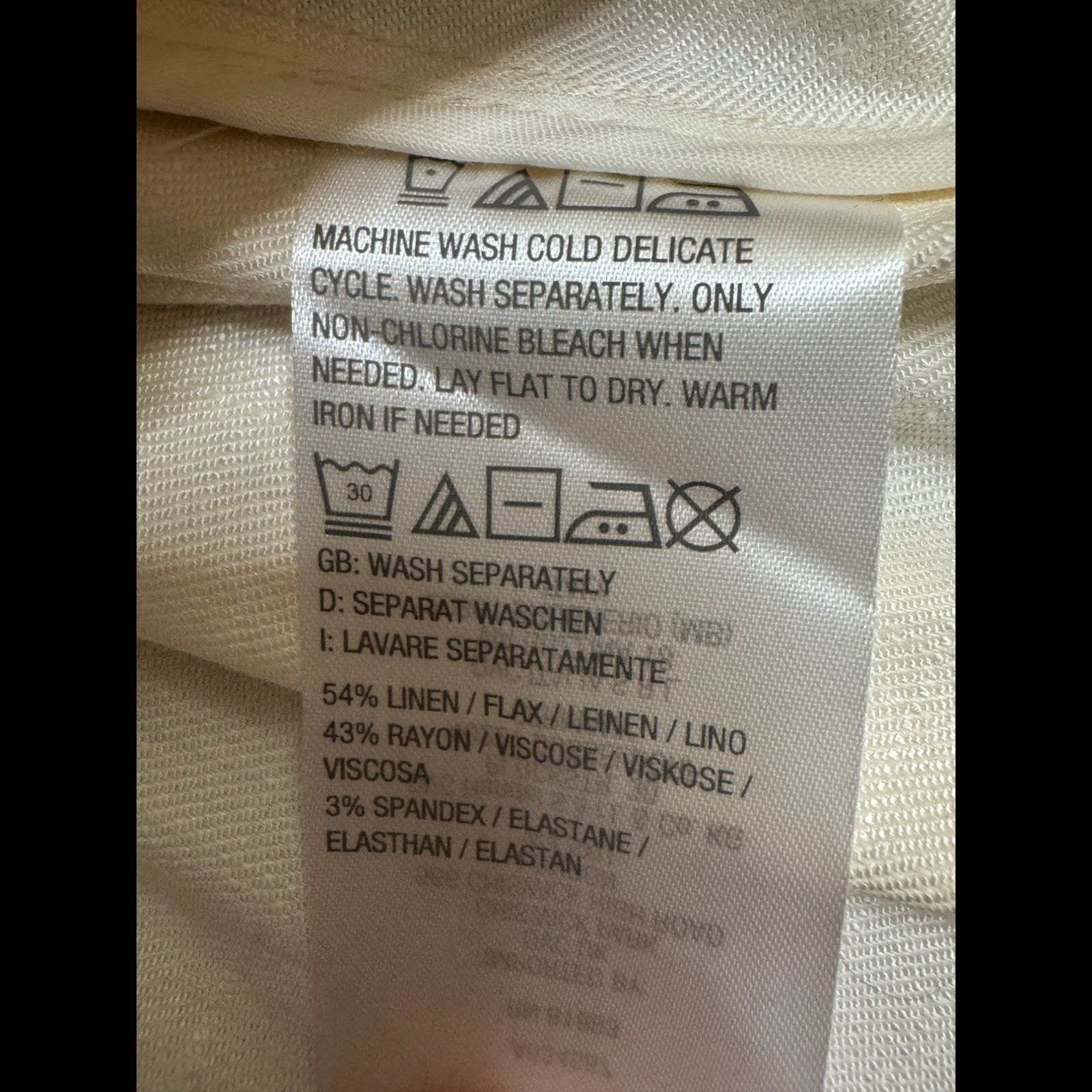 Other Studio Park x Leah Williams Linen Blazer Ivory XL NWOT Size XL / US 12-14 / IT 48-50 - 14 Thumbnail