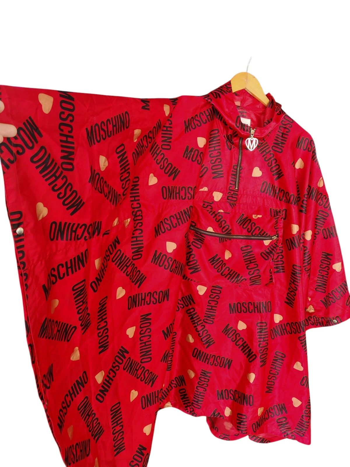 Moschino Vintage Moschino Monogram Rain Coat Jacket Size L / US 10 / IT 46 - 3 Thumbnail