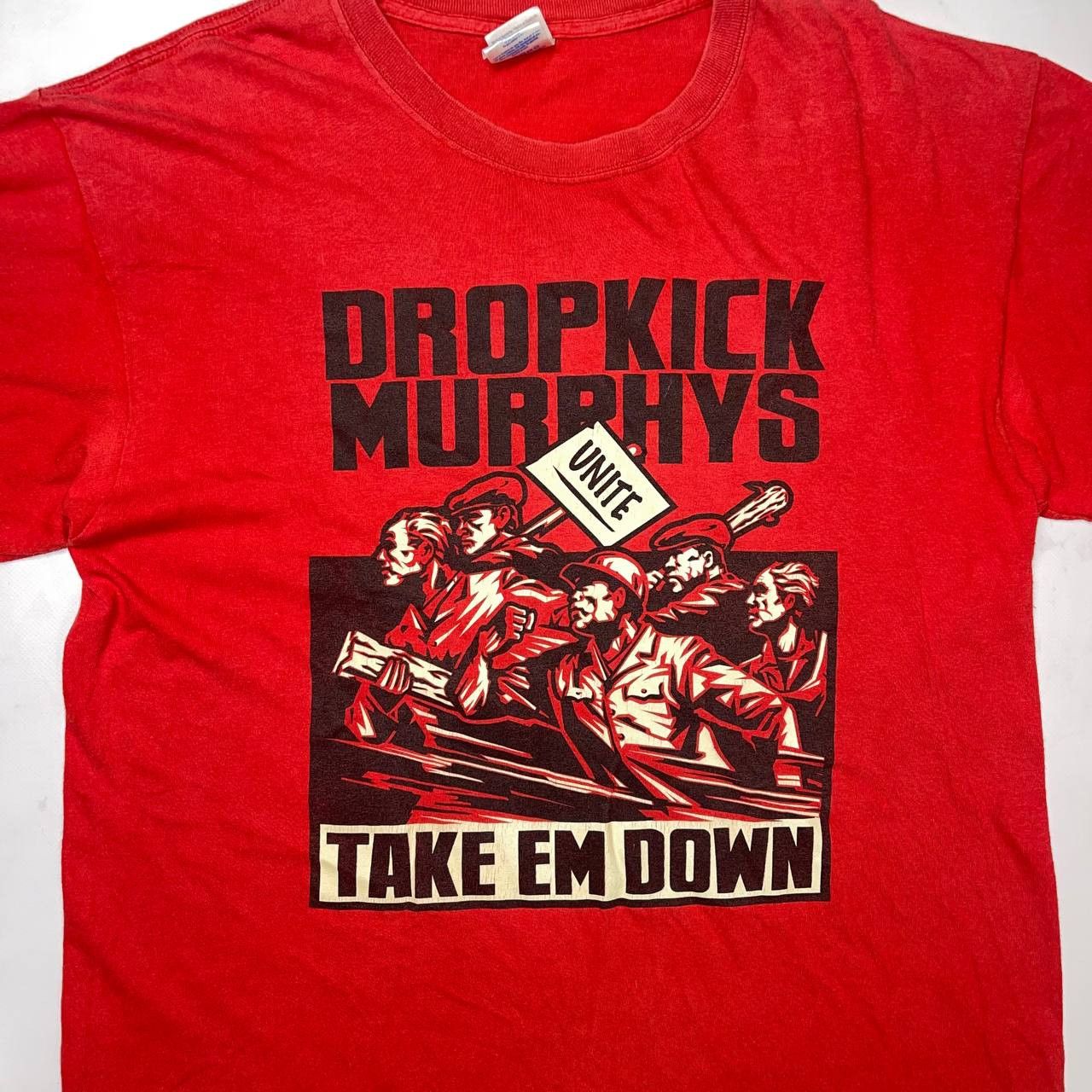 Gildan Vintage Dropkick Murphys Take Em Down Double Side Punk Rock Size US L / EU 52-54 / 3 - 5 Thumbnail