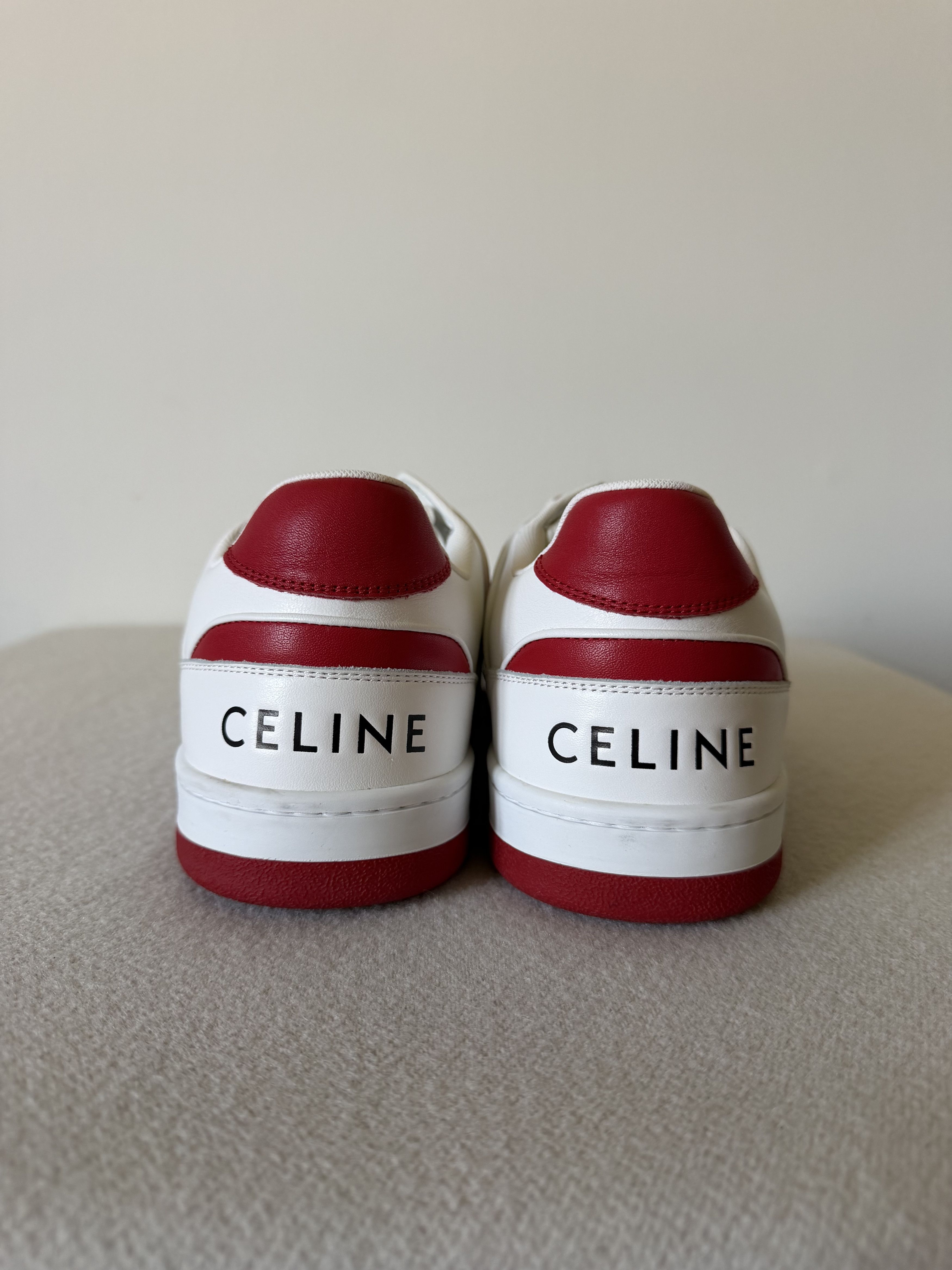 Celine Celine CT-04 Lace Up Sneakers in White Red Size US 13 / EU 46 - 5 Thumbnail