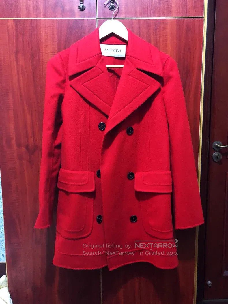 Valentino Valentino Wool cashmere coat coat Size S / US 4 / IT 40 - 1 Thumbnail