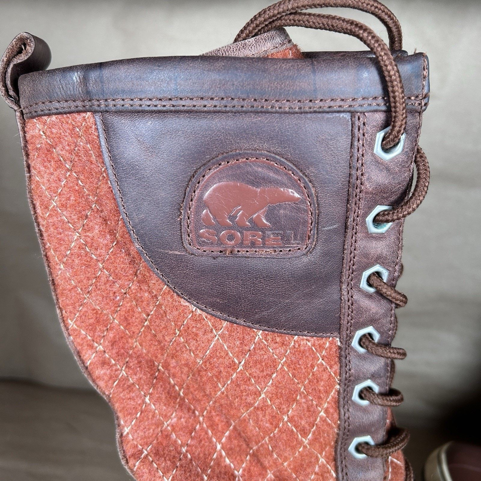 SOREL Sorel Tofino Quilted Rust Wool Waterproof Winter NL1619-801 Size US 7 / IT 37 - 9 Thumbnail