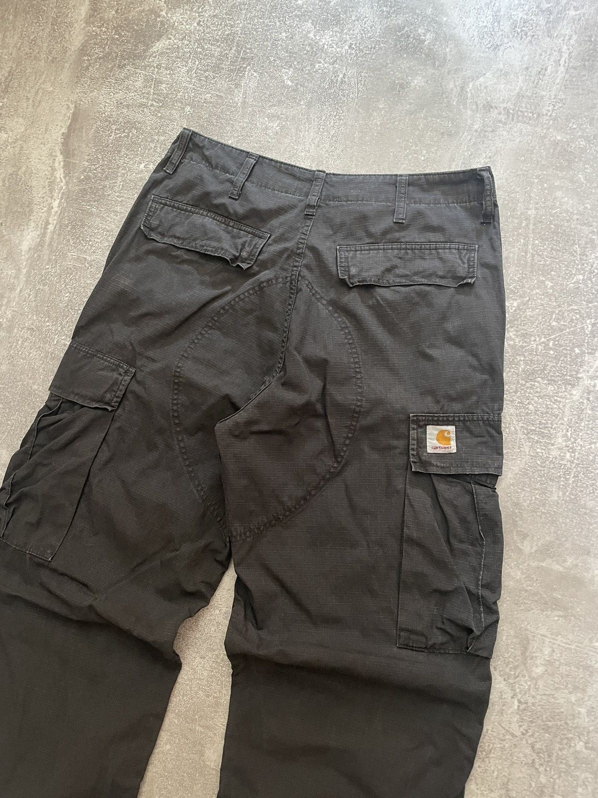 Carhartt Vintage Carhartt Black Cargo Black Pants 31/34 Size US 34 / EU 50 - 2 Thumbnail