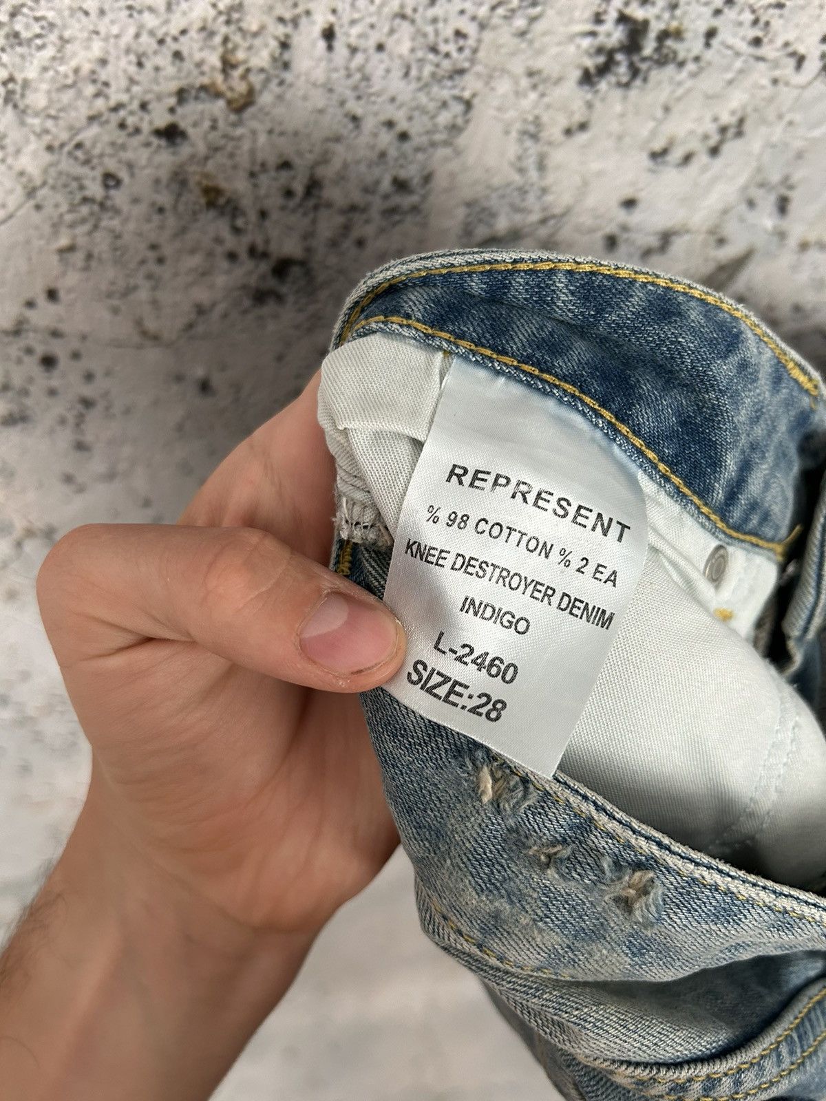 Represent Clo. Represent Clo Distressed Denim Pants Streetwear Hype Size US 28 / EU 44 - 8 Thumbnail