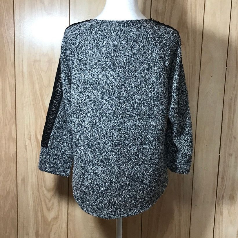 Other Espresso Round Neck 3/4 Cut-Out Sleeves Sweater L Size L / US 10 / IT 46 - 2 Thumbnail