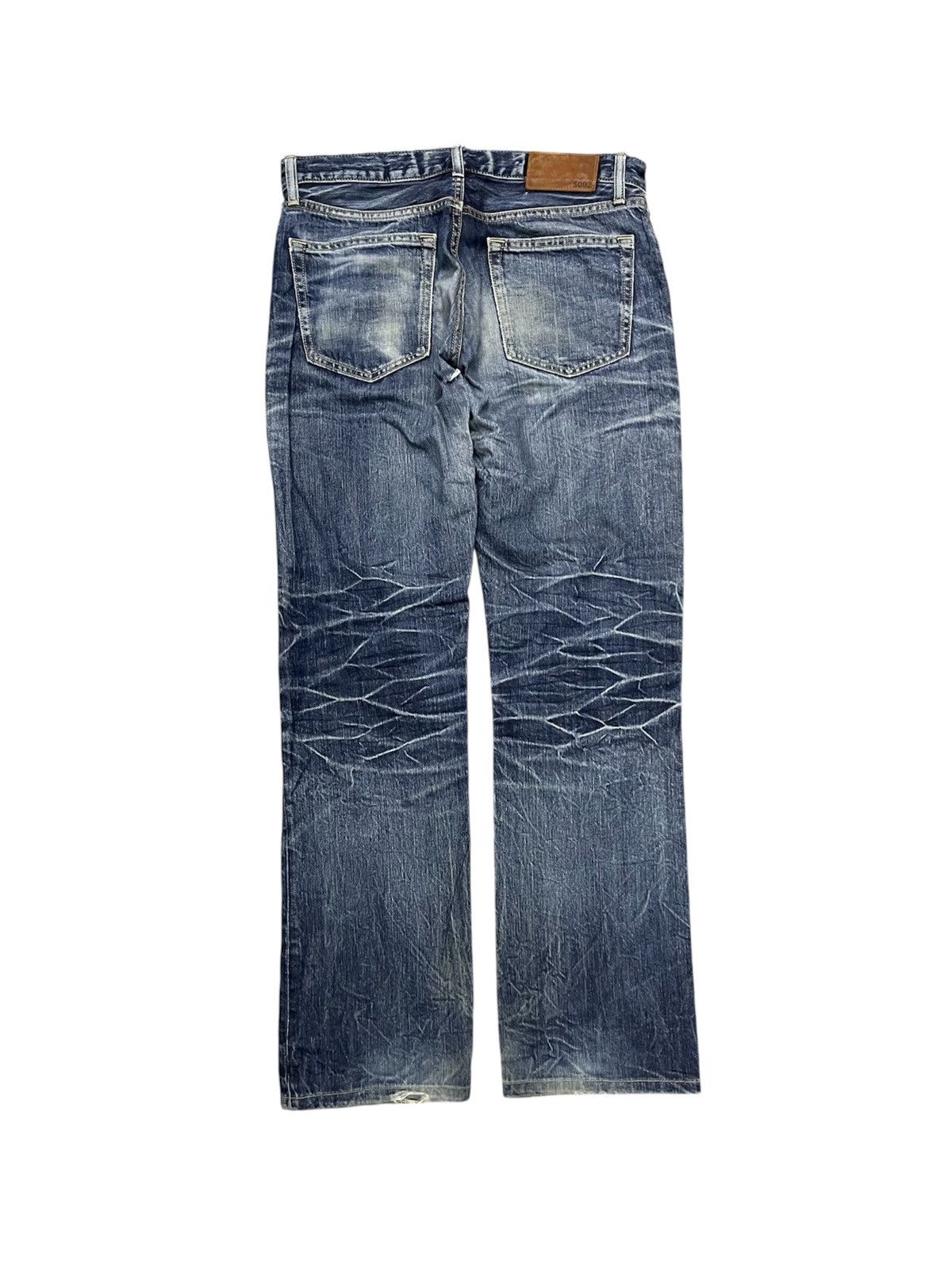 Uniqlo 2000s UNIQLO S002 WASHABLE DENIM JEANS RARE DESIGN Size US 32 / EU 48 - 3 Thumbnail