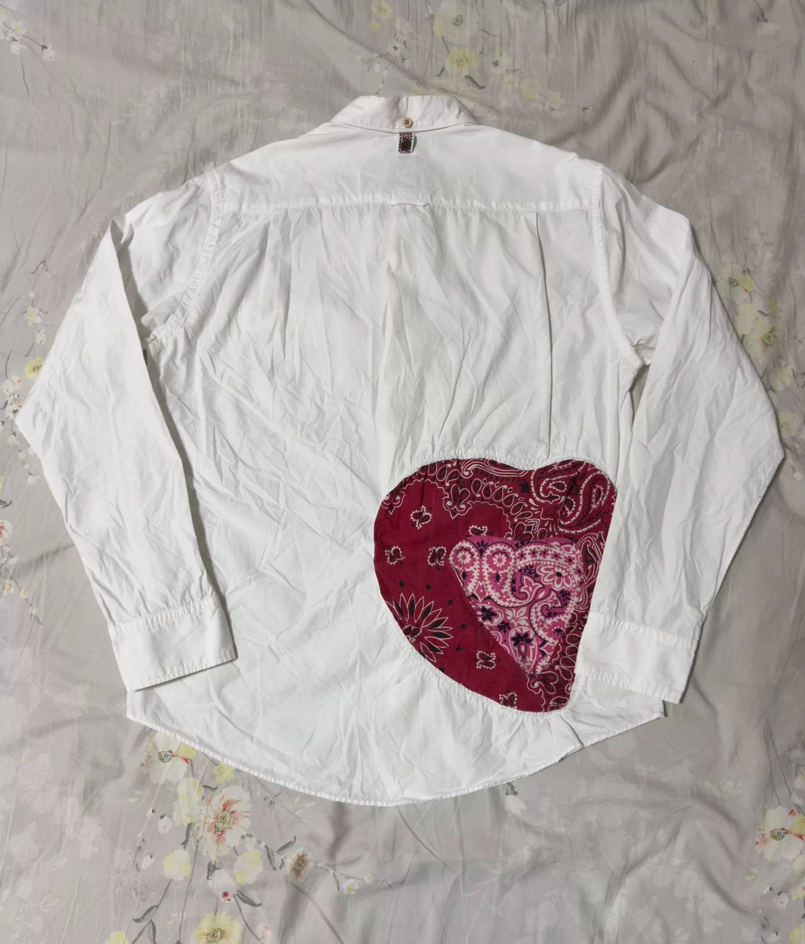 Visvim visvim ict 14ss Limited Patchwork Heart Shirt Size US S / EU 44-46 / 1 - 2 Thumbnail