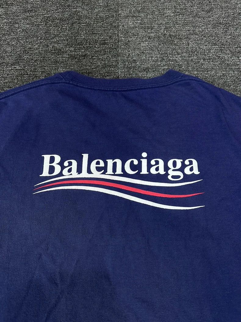 Balenciaga Balenciaga Blue coke printing to make old short sleeves Size US XS / EU 42 / 0 - 5 Thumbnail